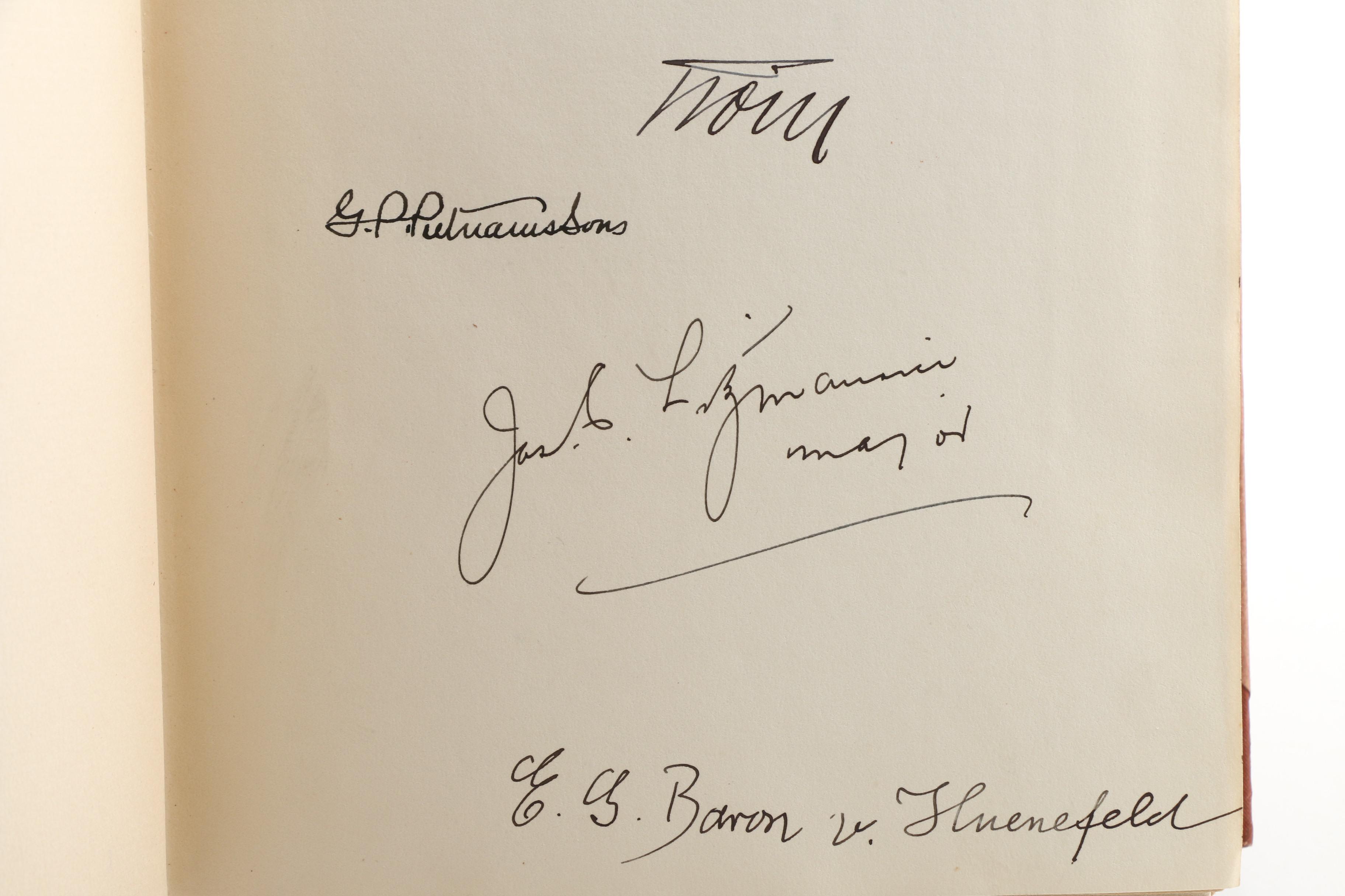 Signed Limited First Edition "The Three Musketeers of the Air" 1928