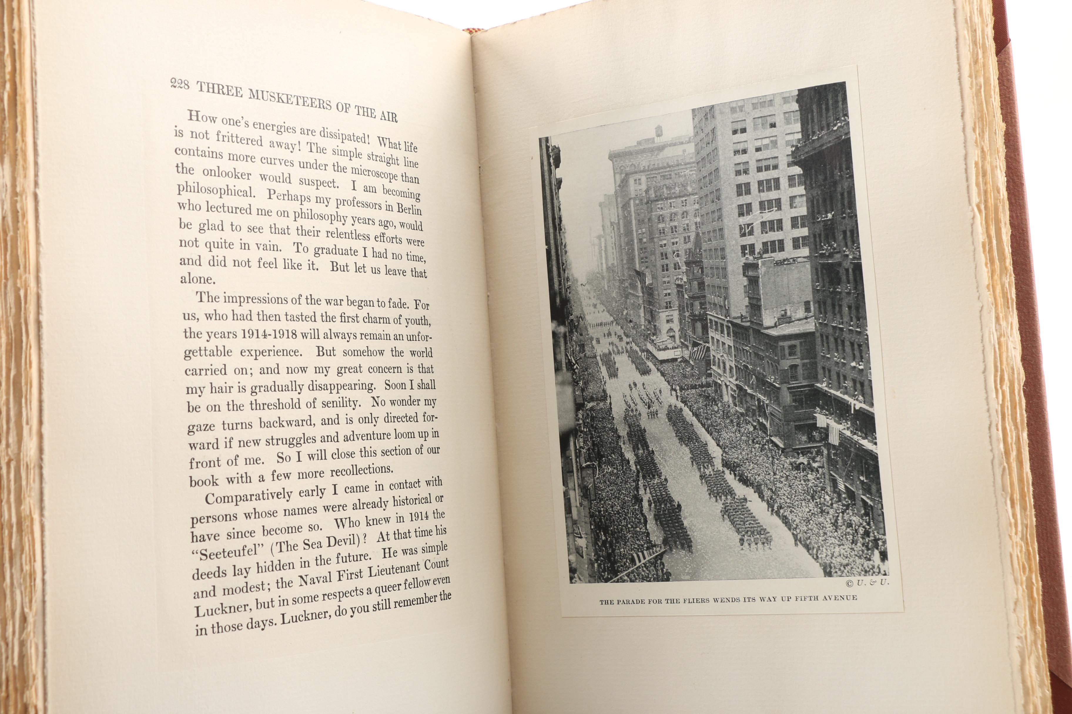 Signed Limited First Edition "The Three Musketeers of the Air" 1928