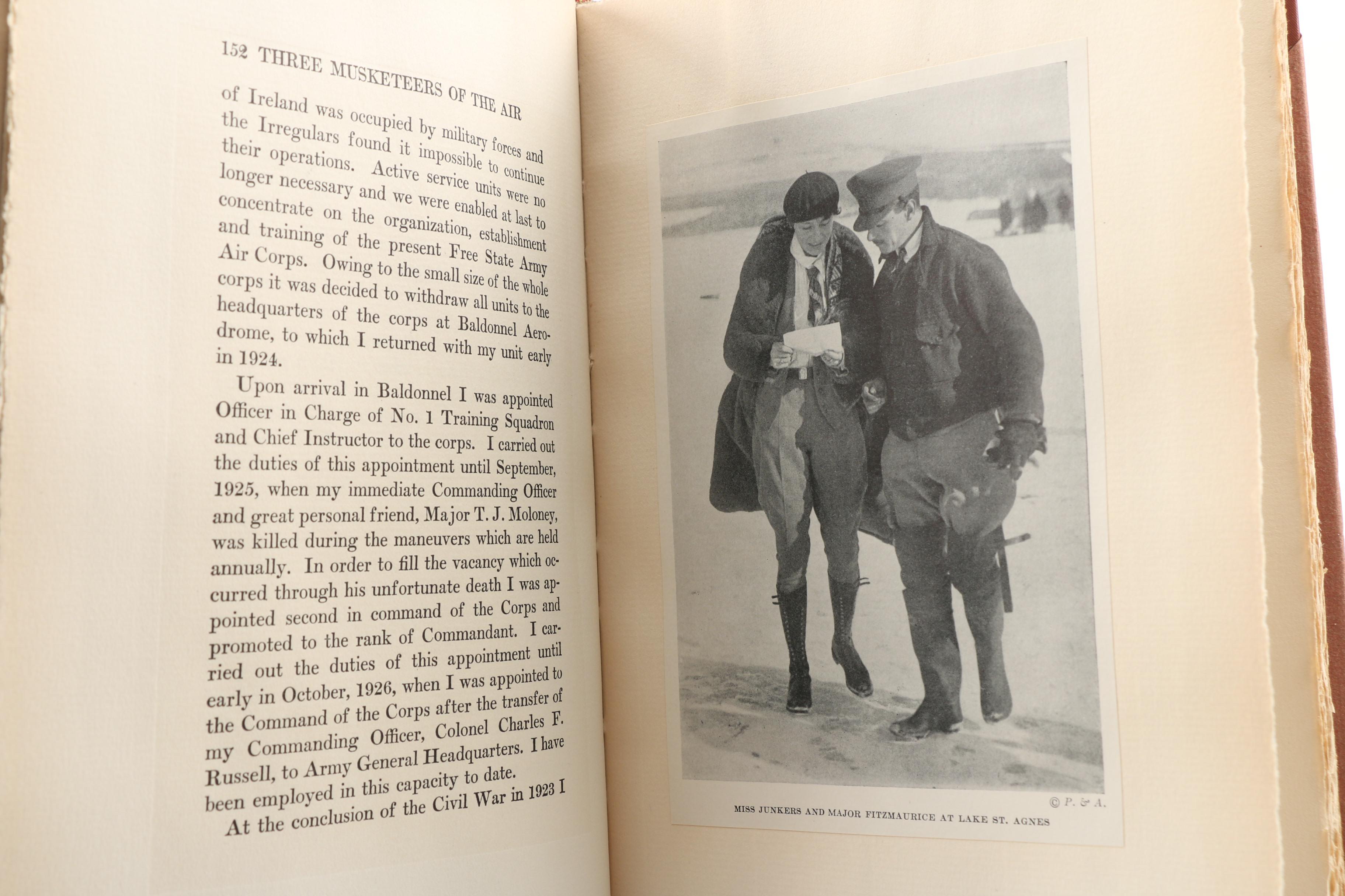 Signed Limited First Edition "The Three Musketeers of the Air" 1928