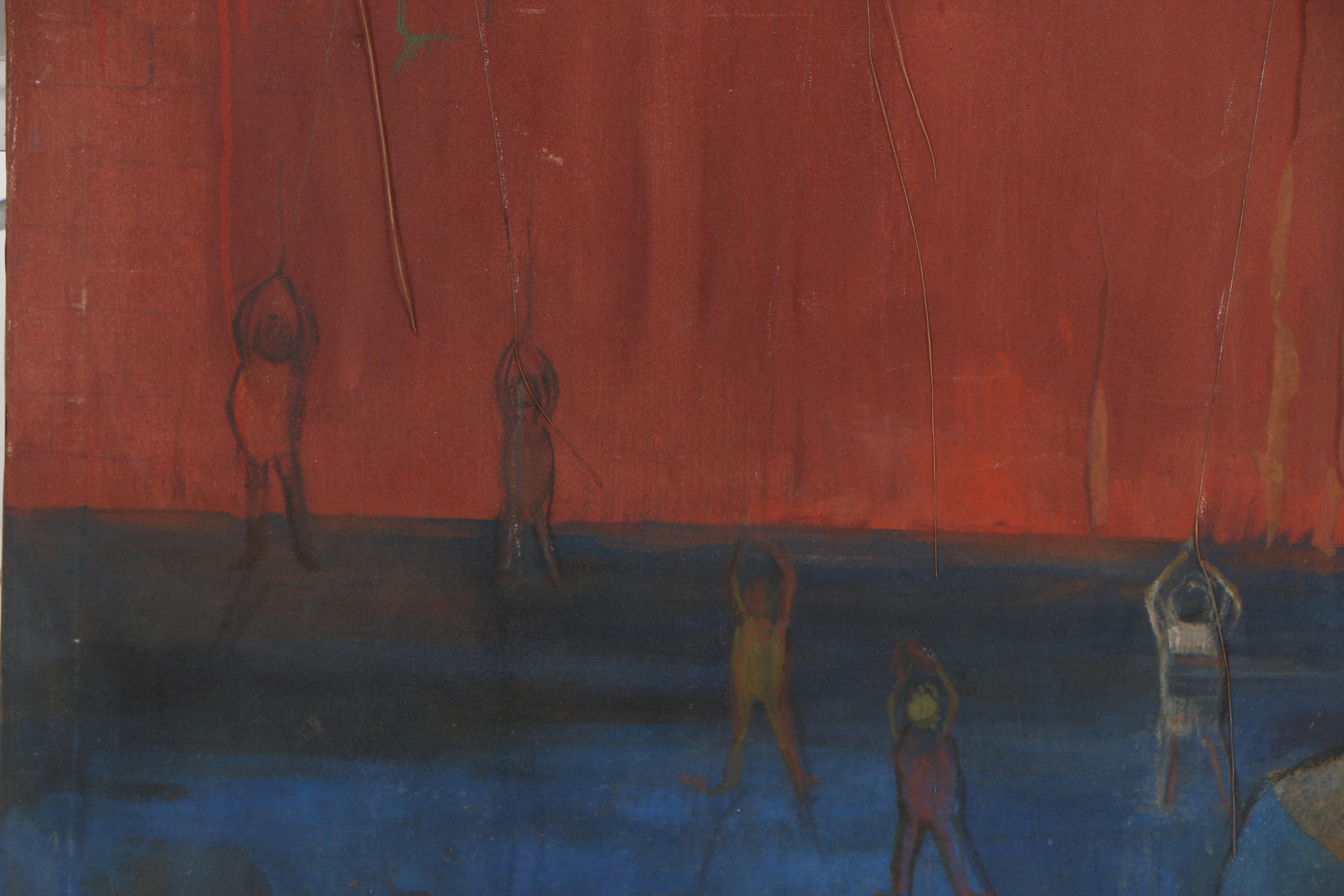 Mary Shaw Marohnic Monumental Mixed Media Painting