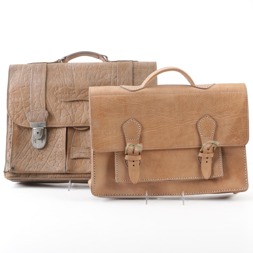 Moroccan Leather "Travelers" Briefcases