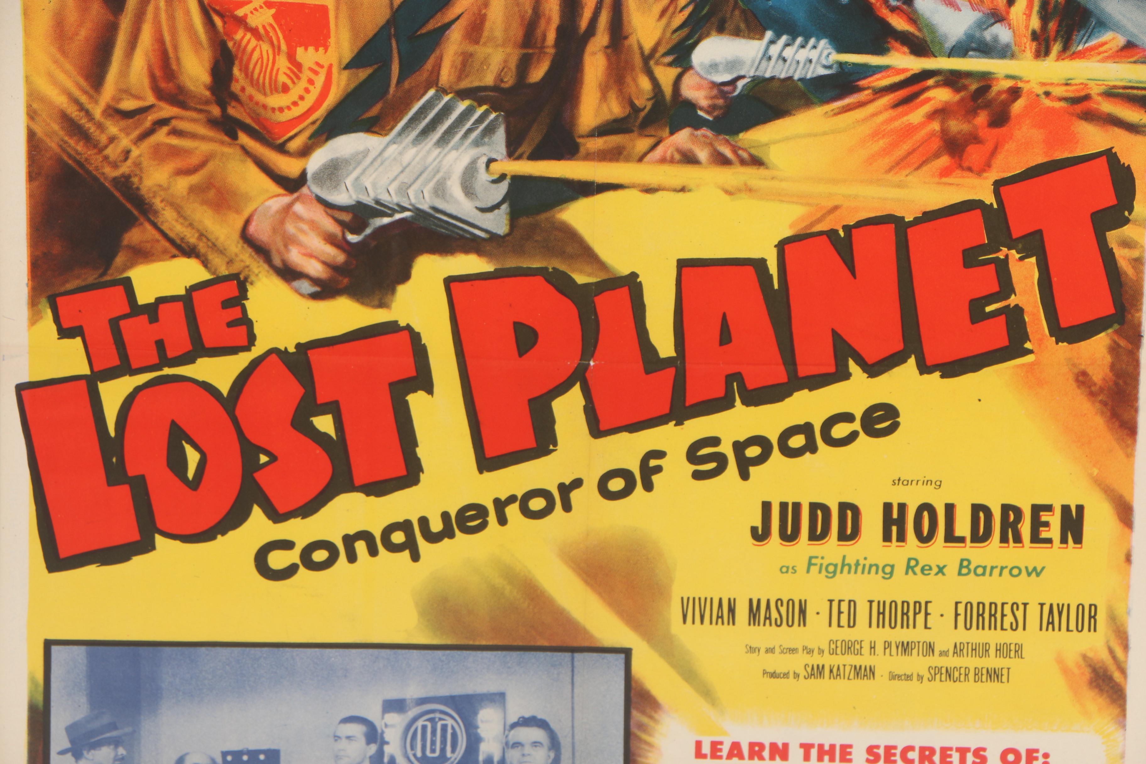"The Lost Planet" Serial Theatrical Release One Sheet Poster, 1953