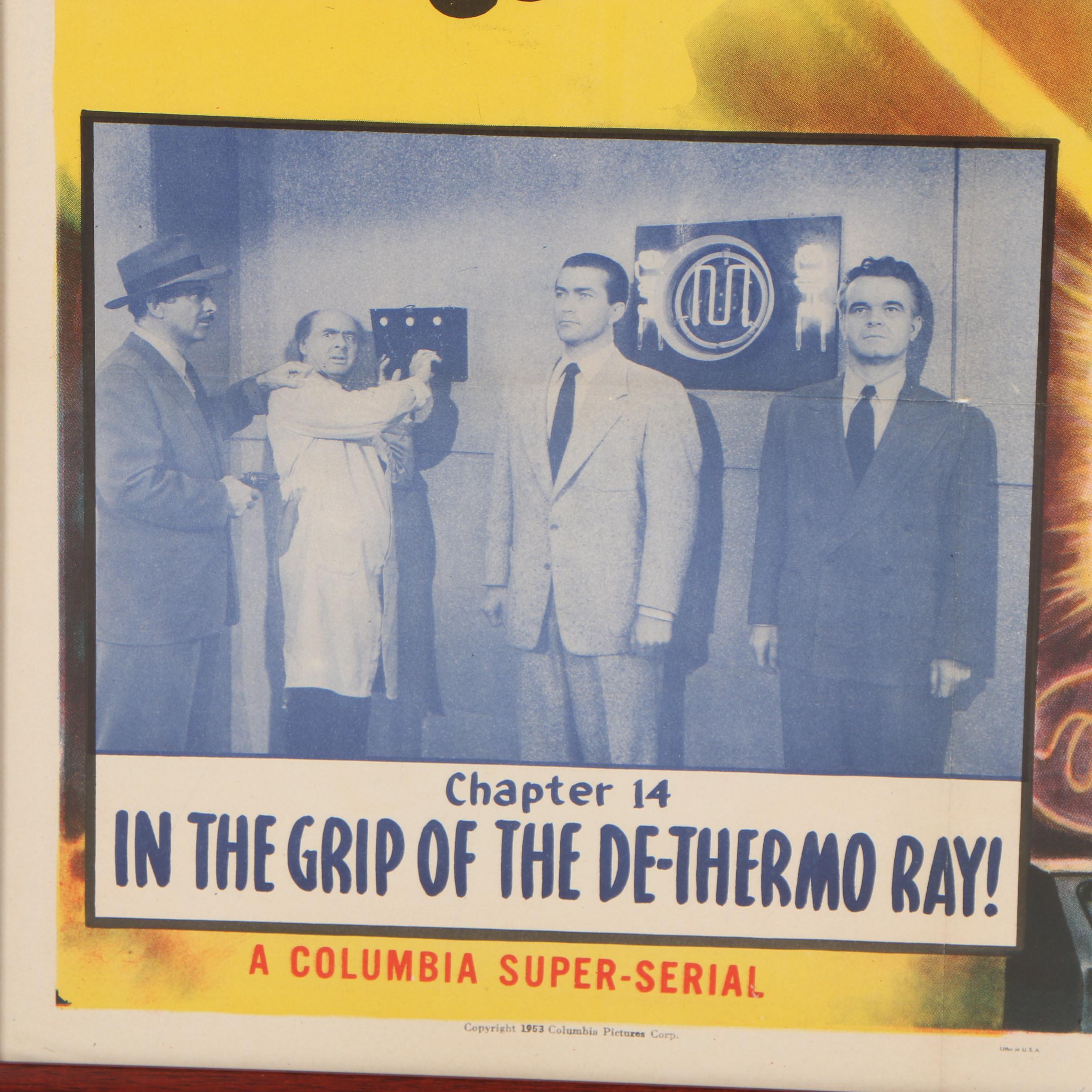 "The Lost Planet" Serial Theatrical Release One Sheet Poster, 1953