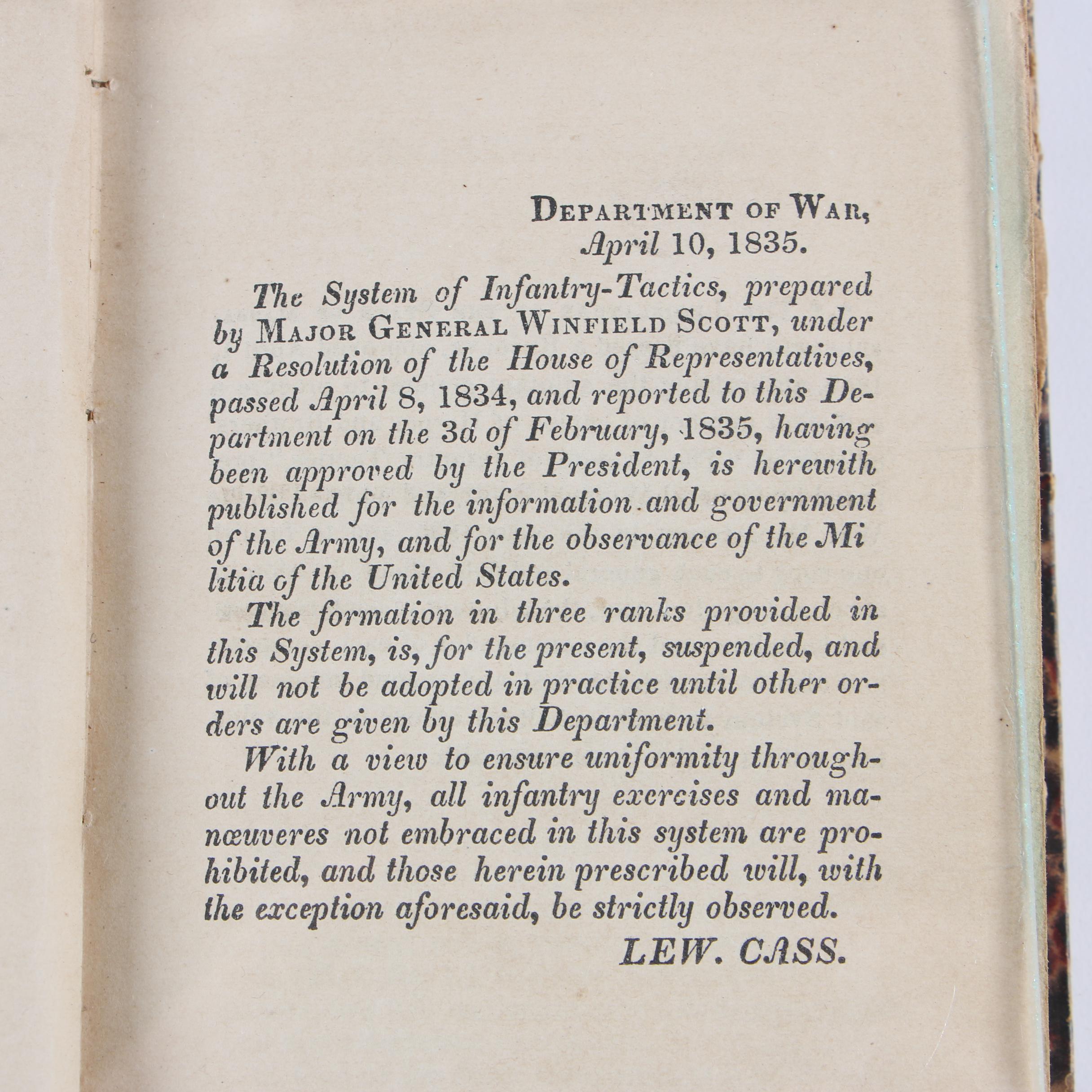 1861 "Infantry Tactics" of Winfield Scott in Three Volumes