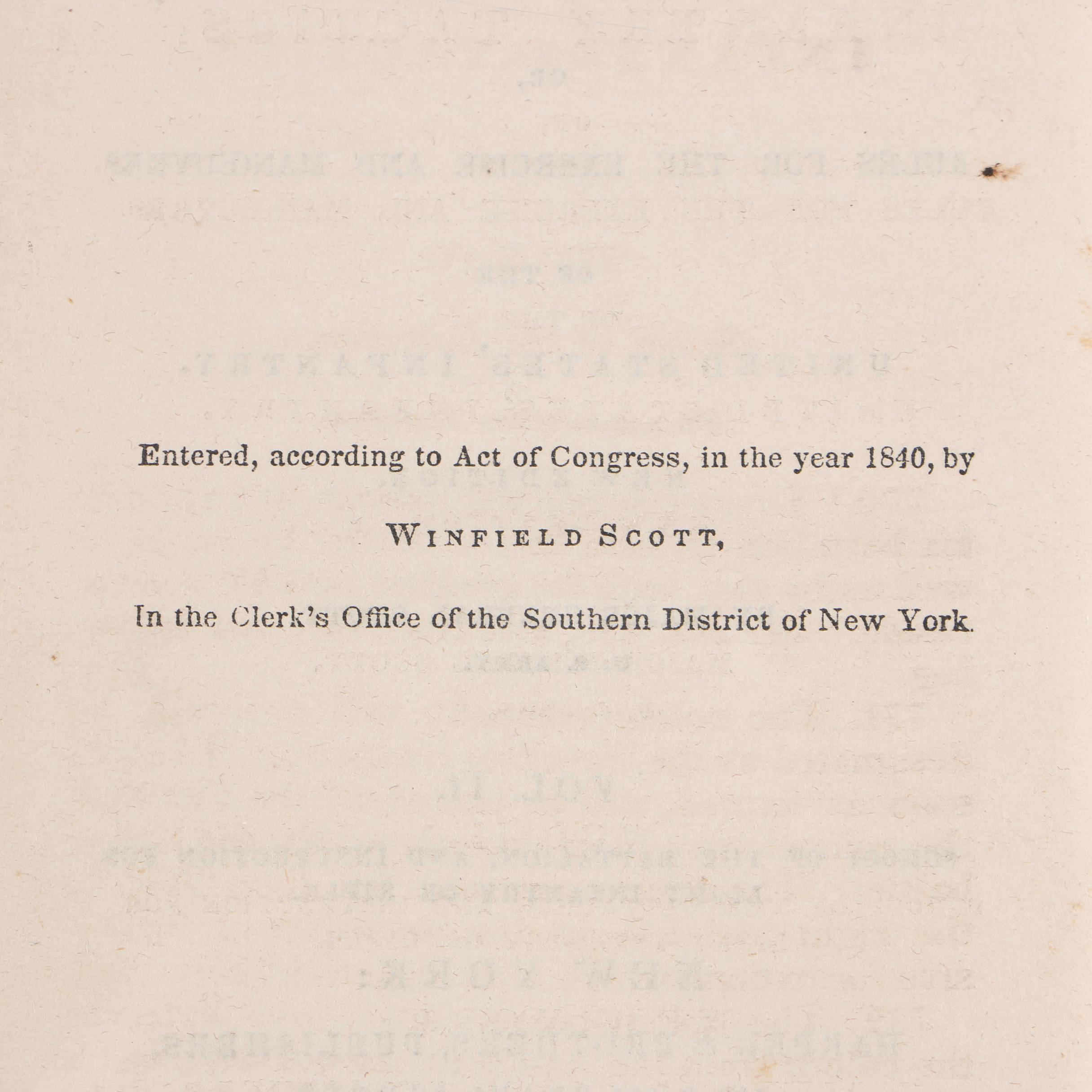 1861 "Infantry Tactics" of Winfield Scott in Three Volumes