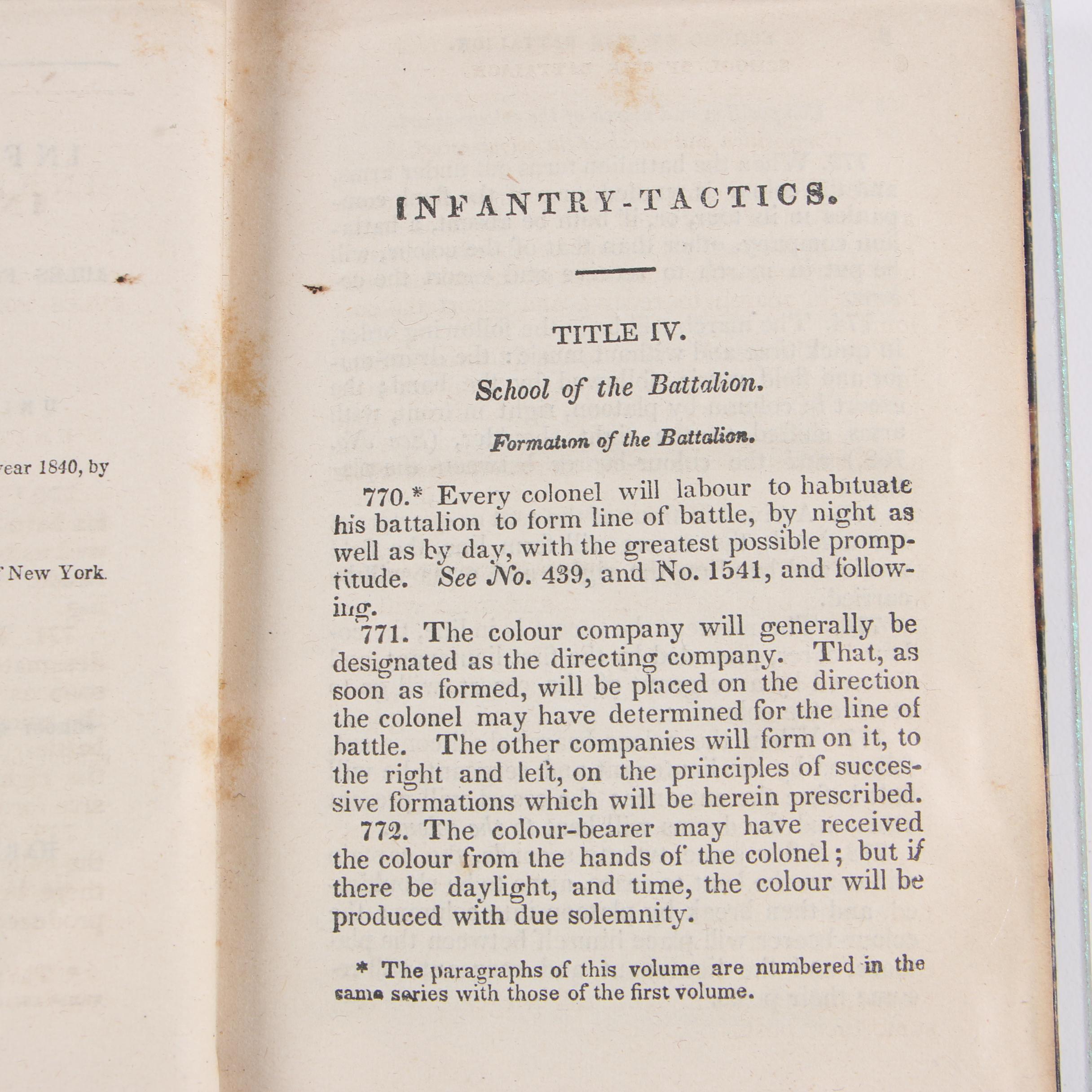 1861 "Infantry Tactics" of Winfield Scott in Three Volumes