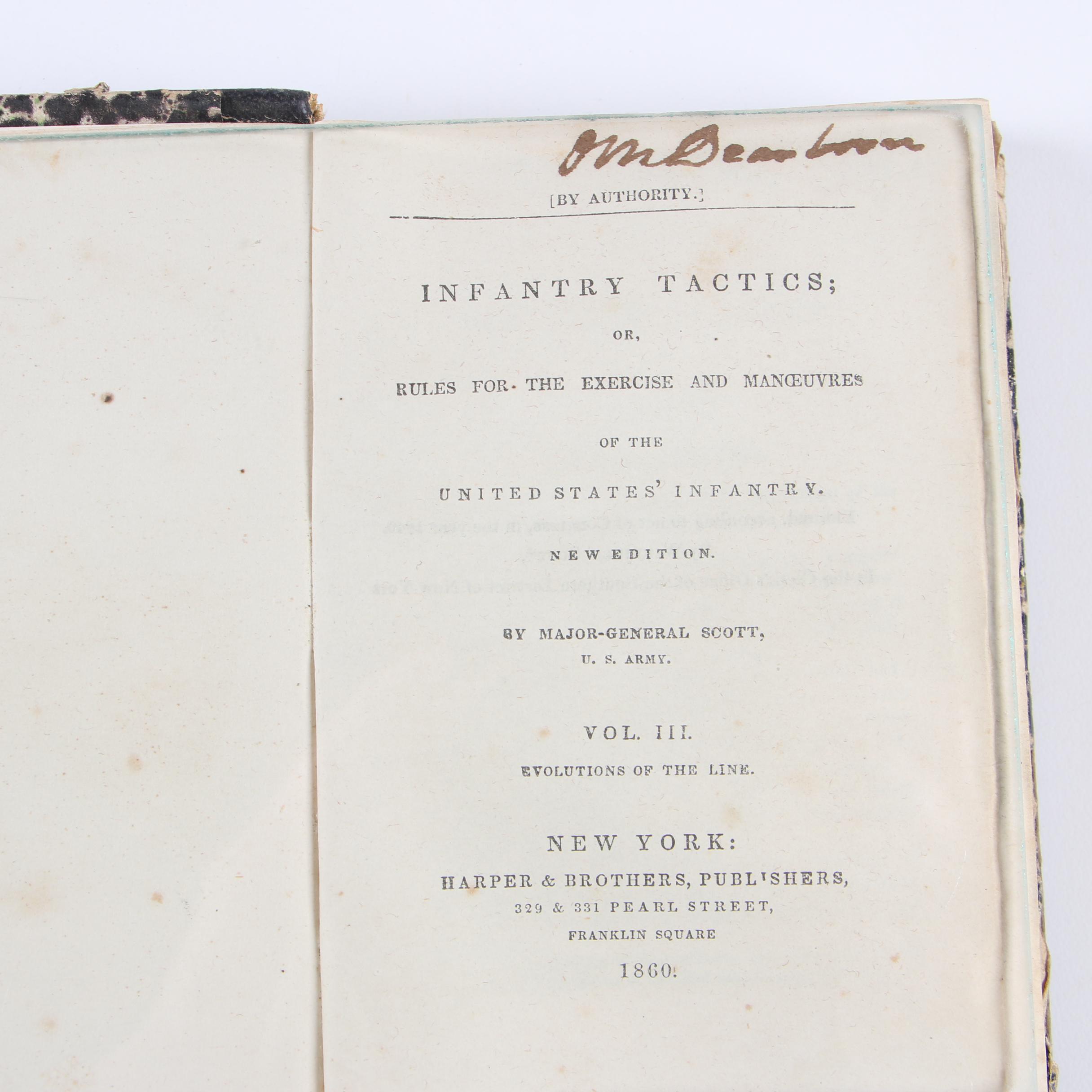 1861 "Infantry Tactics" of Winfield Scott in Three Volumes