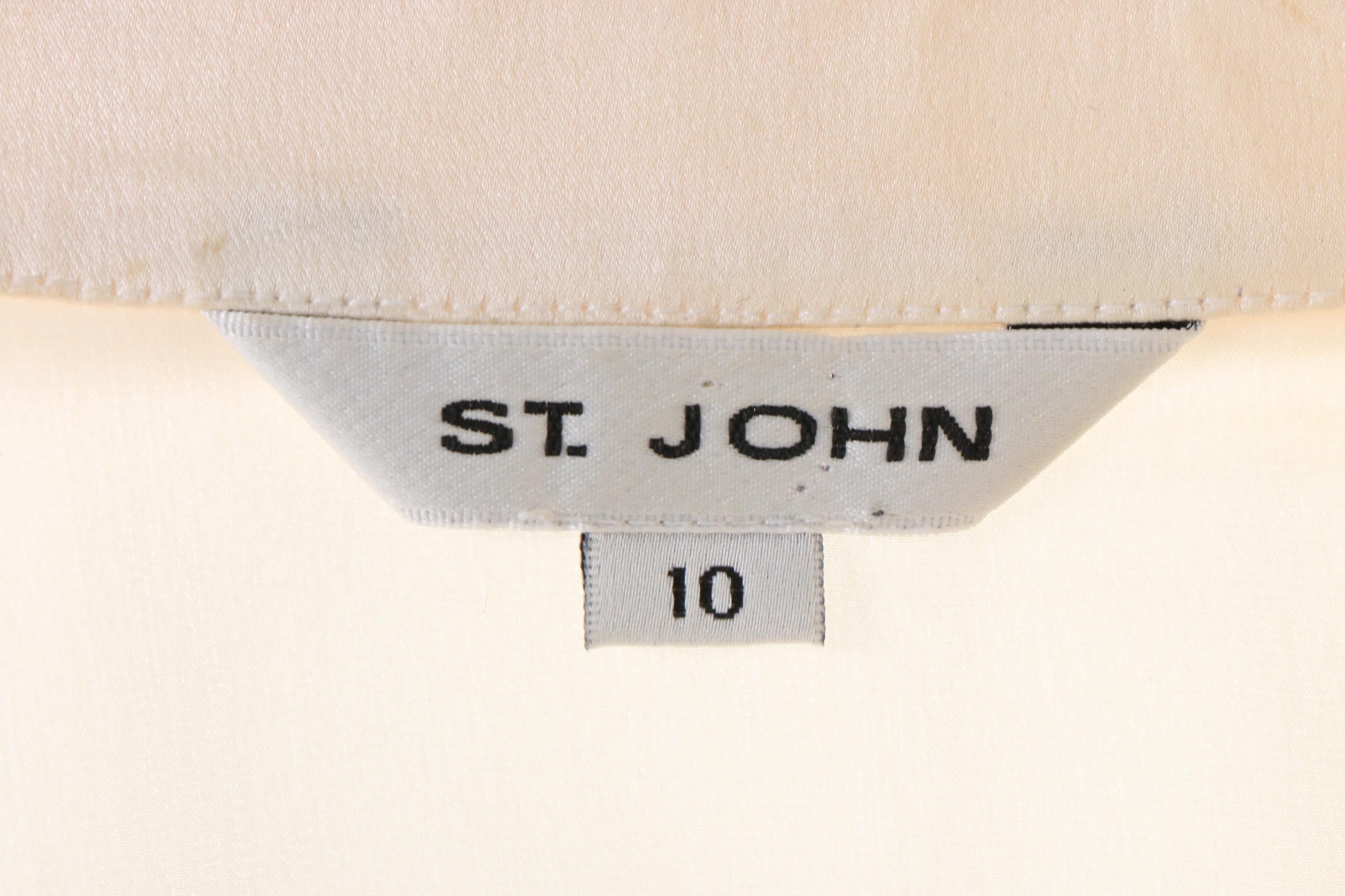 St. John and St. John Collection Knit Suit Separates and Silk Sleeveless Blouse