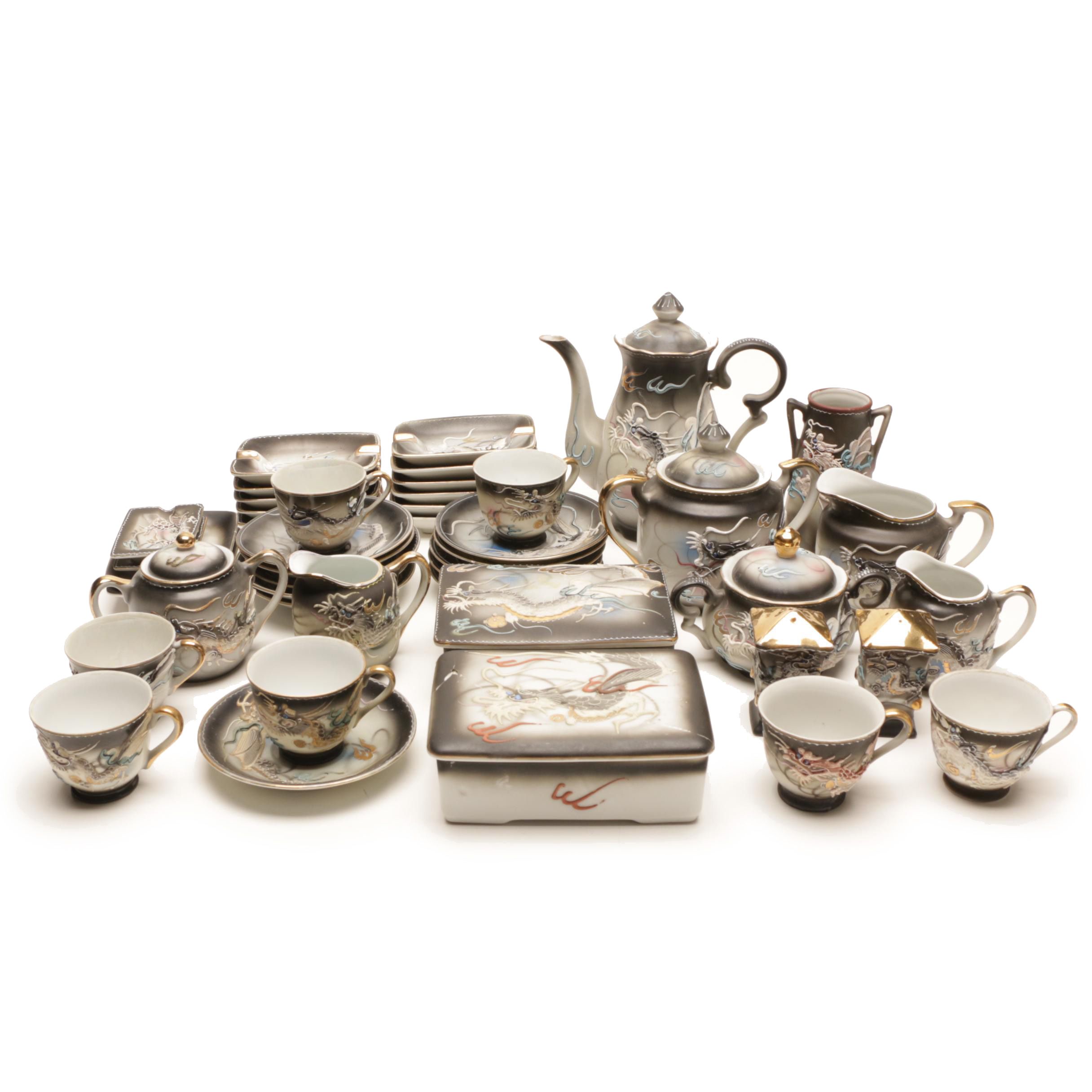 Japanese Moriage Dragonware