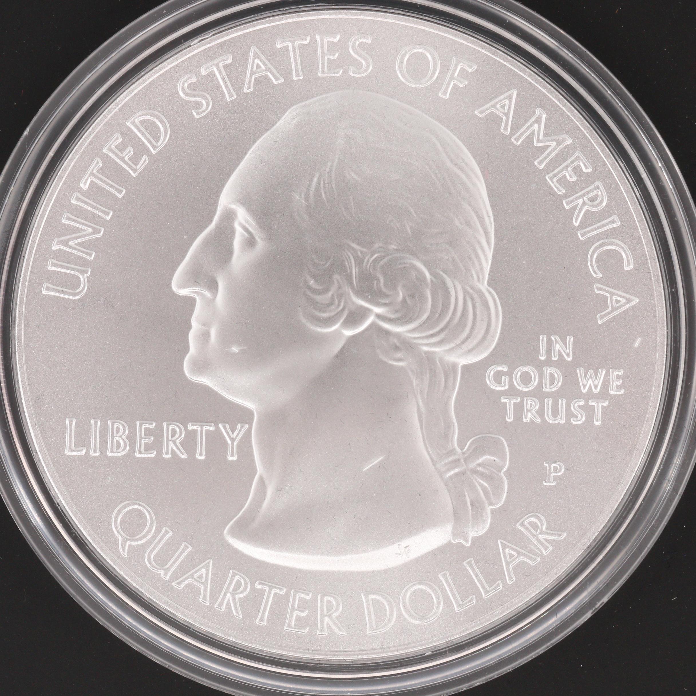 Two America the Beautiful 5 Oz. Fine Silver Bullion Coins