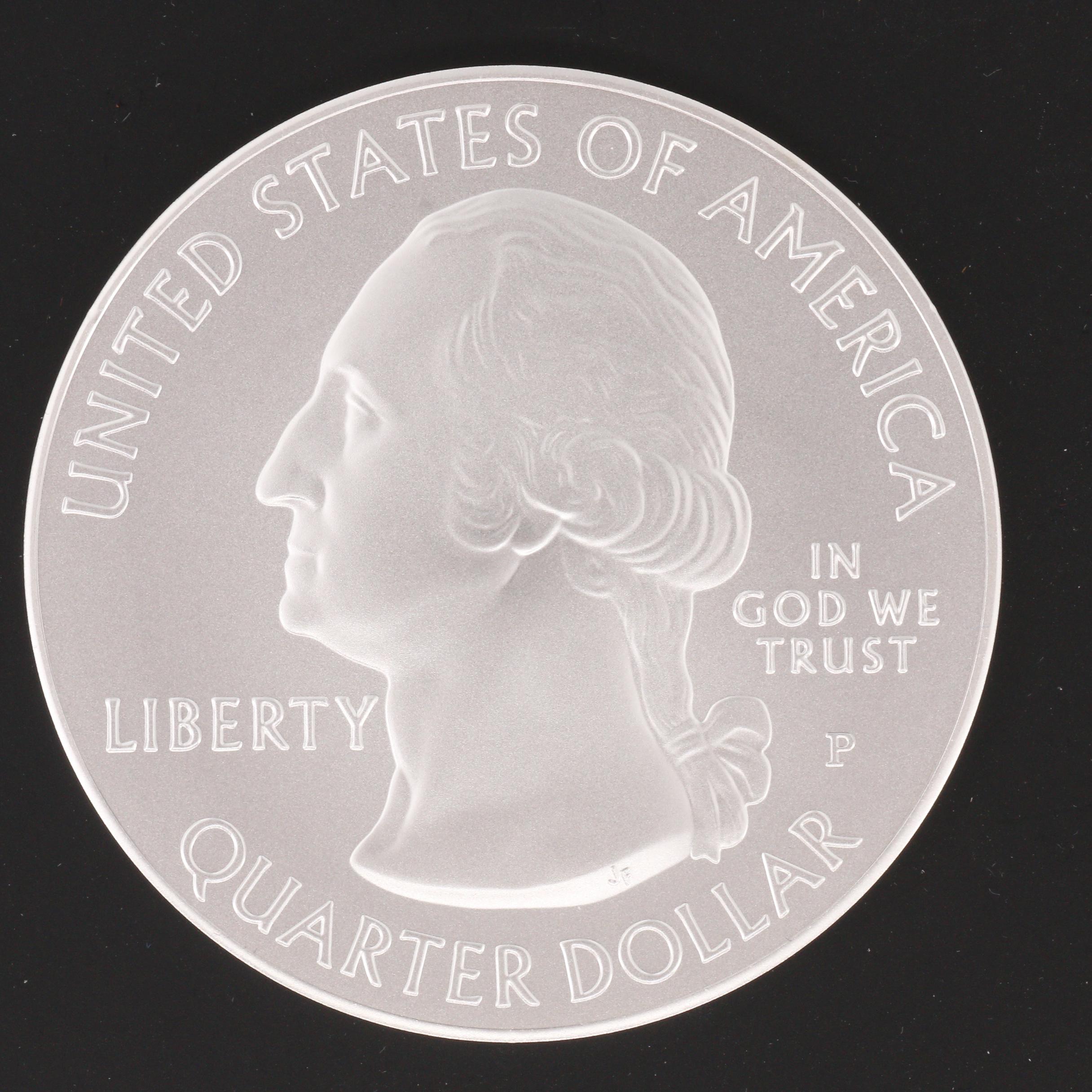 Two America the Beautiful 5 Oz. Fine Silver Bullion Coins