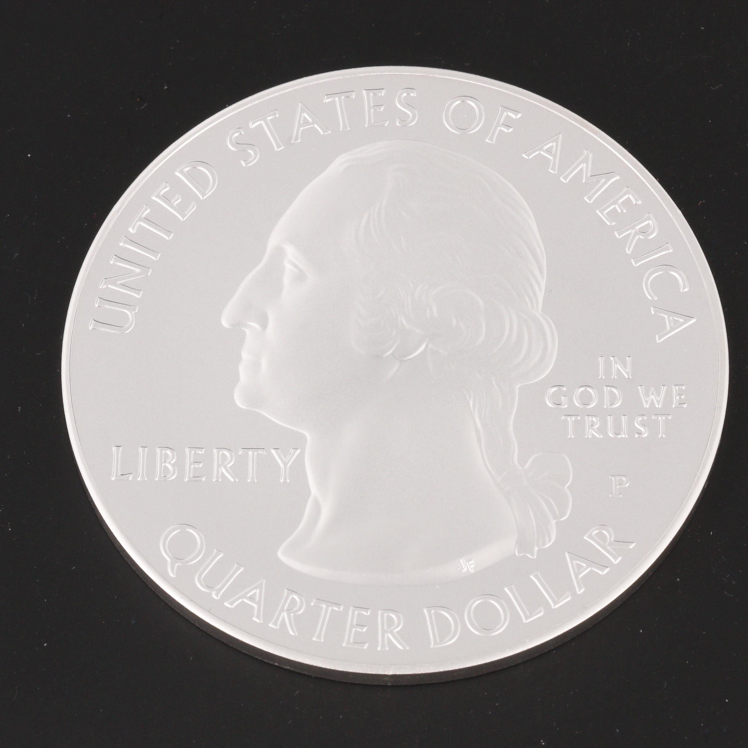 Two America the Beautiful 5 Oz. Fine Silver Bullion Coins