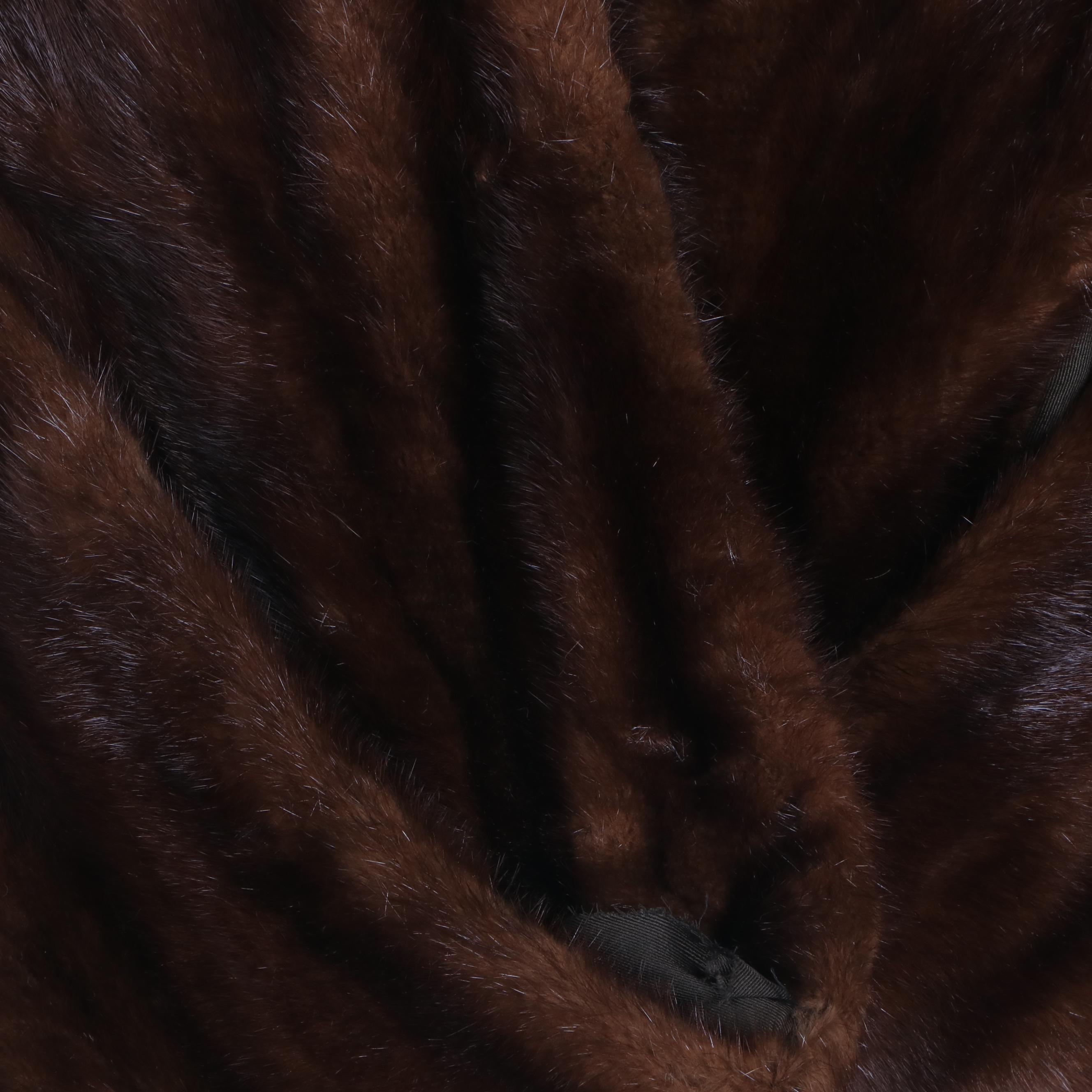 Women's Vintage Revillon Mink Fur Coat and G. Fox & Co. Mink Fur Stole, Vintage