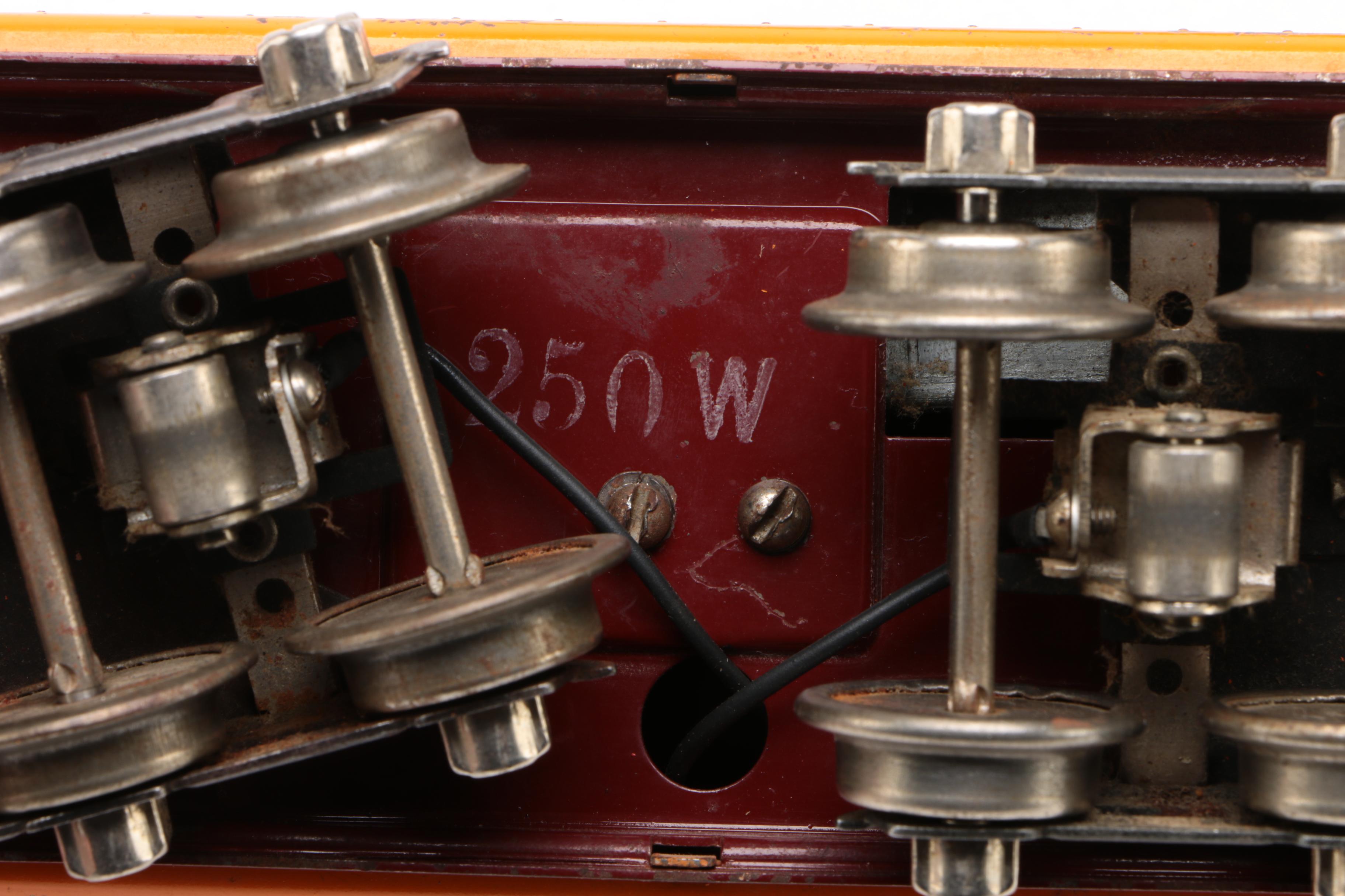 Lionel O Gauge Hiawatha Steam Locomotive, Tender, and Passenger Cars, 1930s