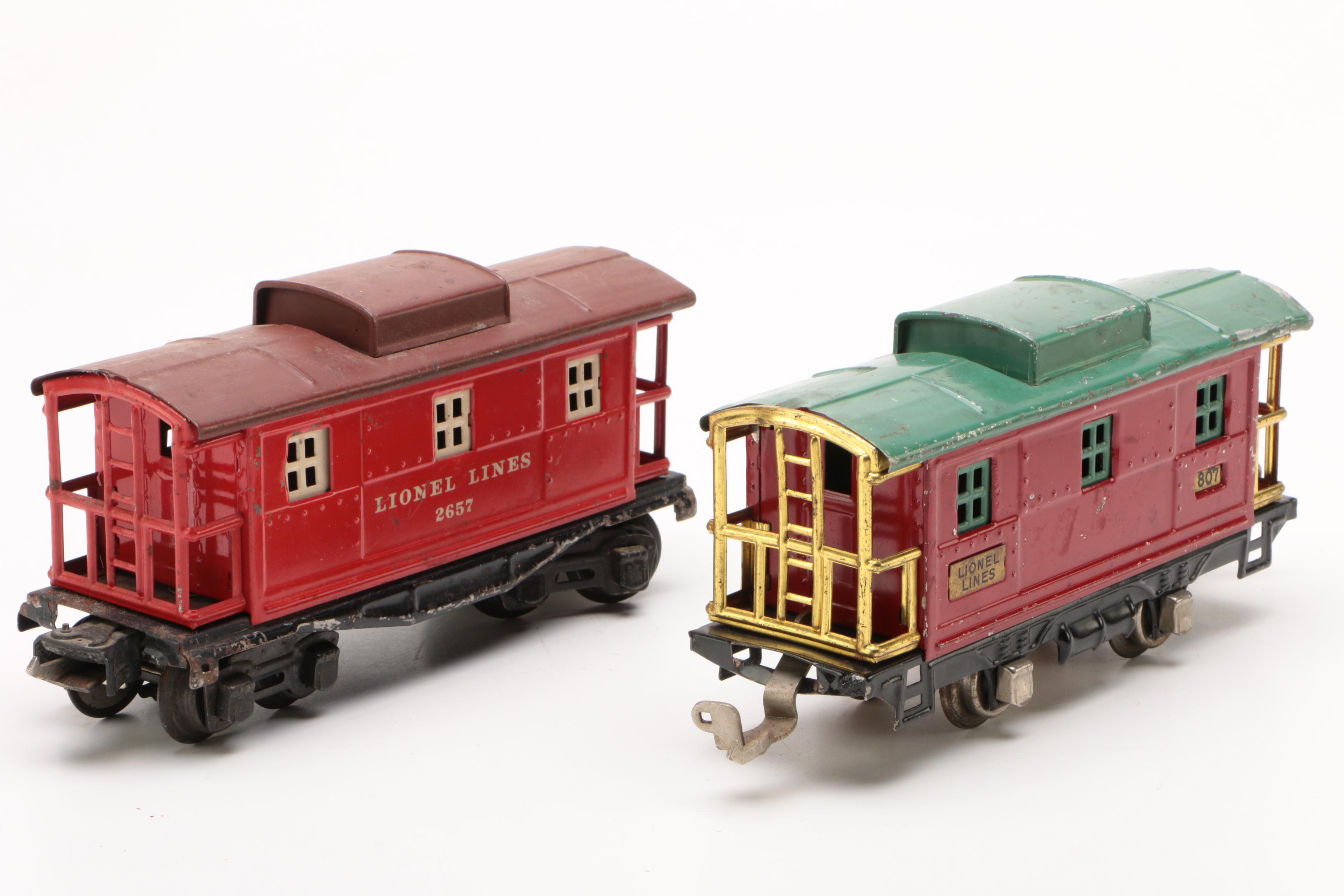 Lionel Pre-War O-27 Gauge Freight Cars, Circa 1935