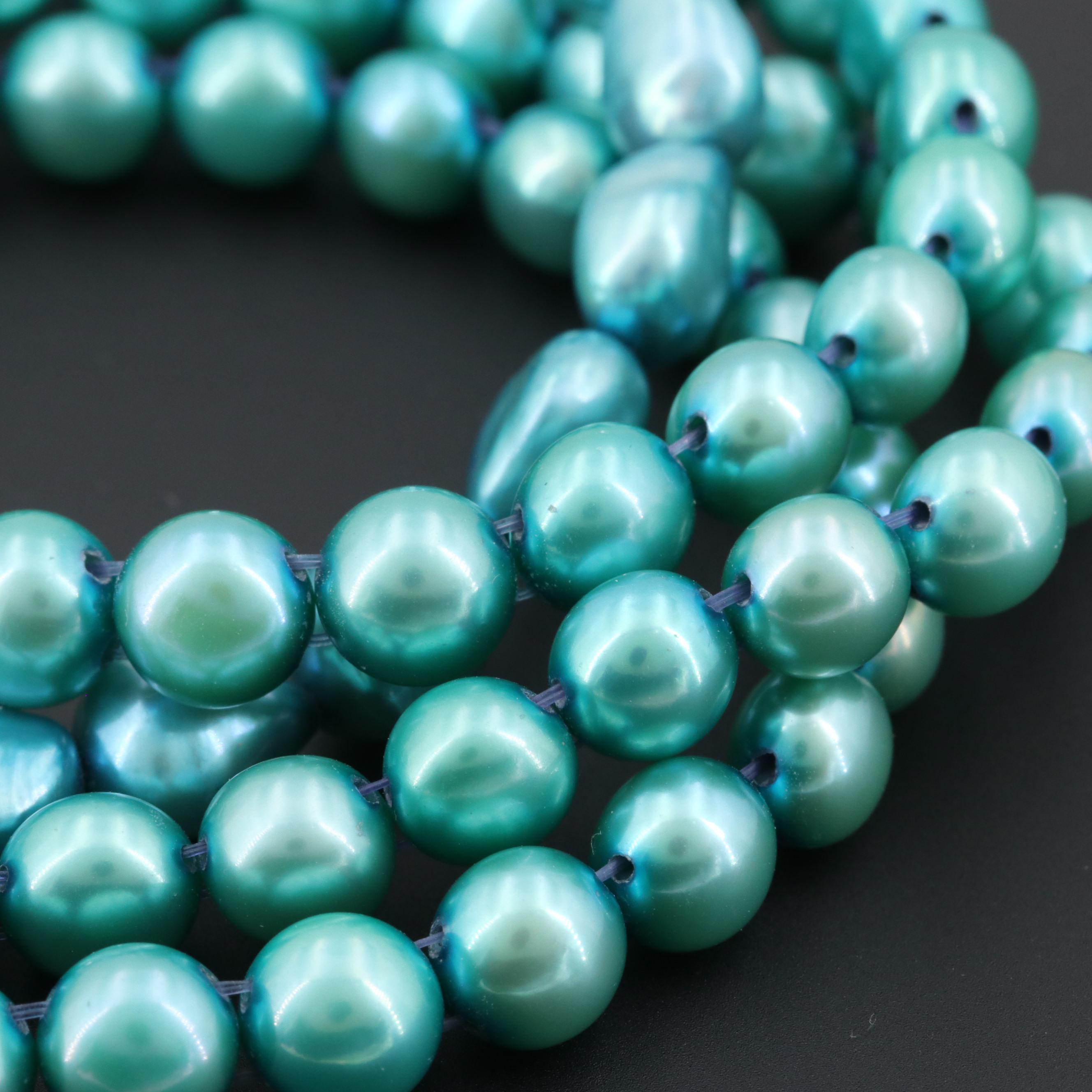 Expandable Cultured Pearl Bracelets