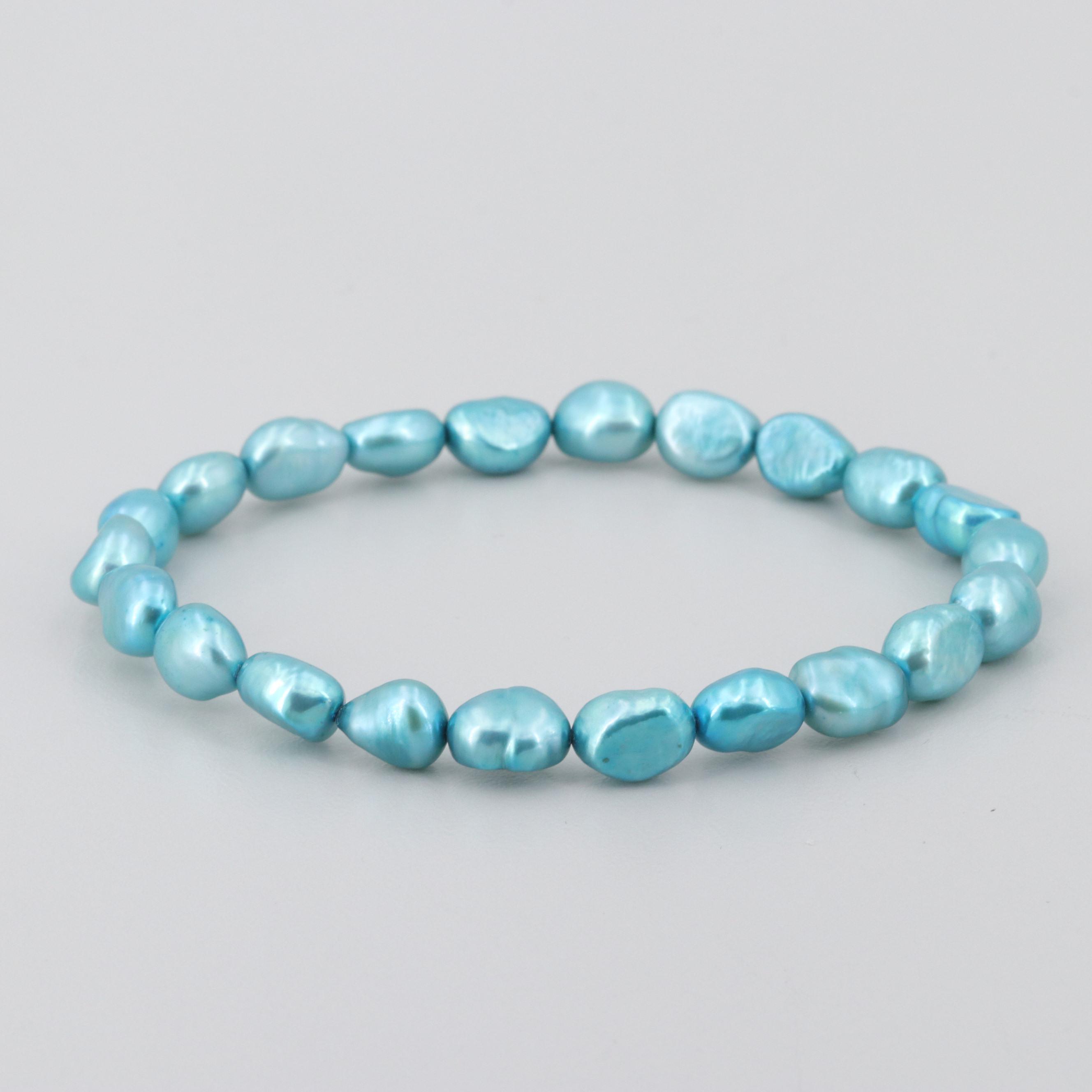 Expandable Cultured Pearl Bracelets