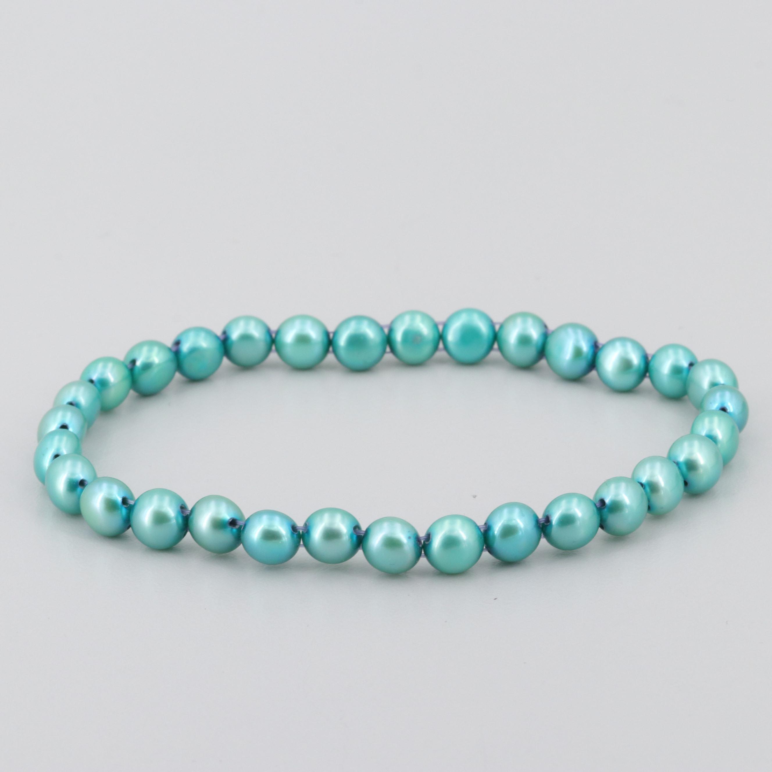Expandable Cultured Pearl Bracelets