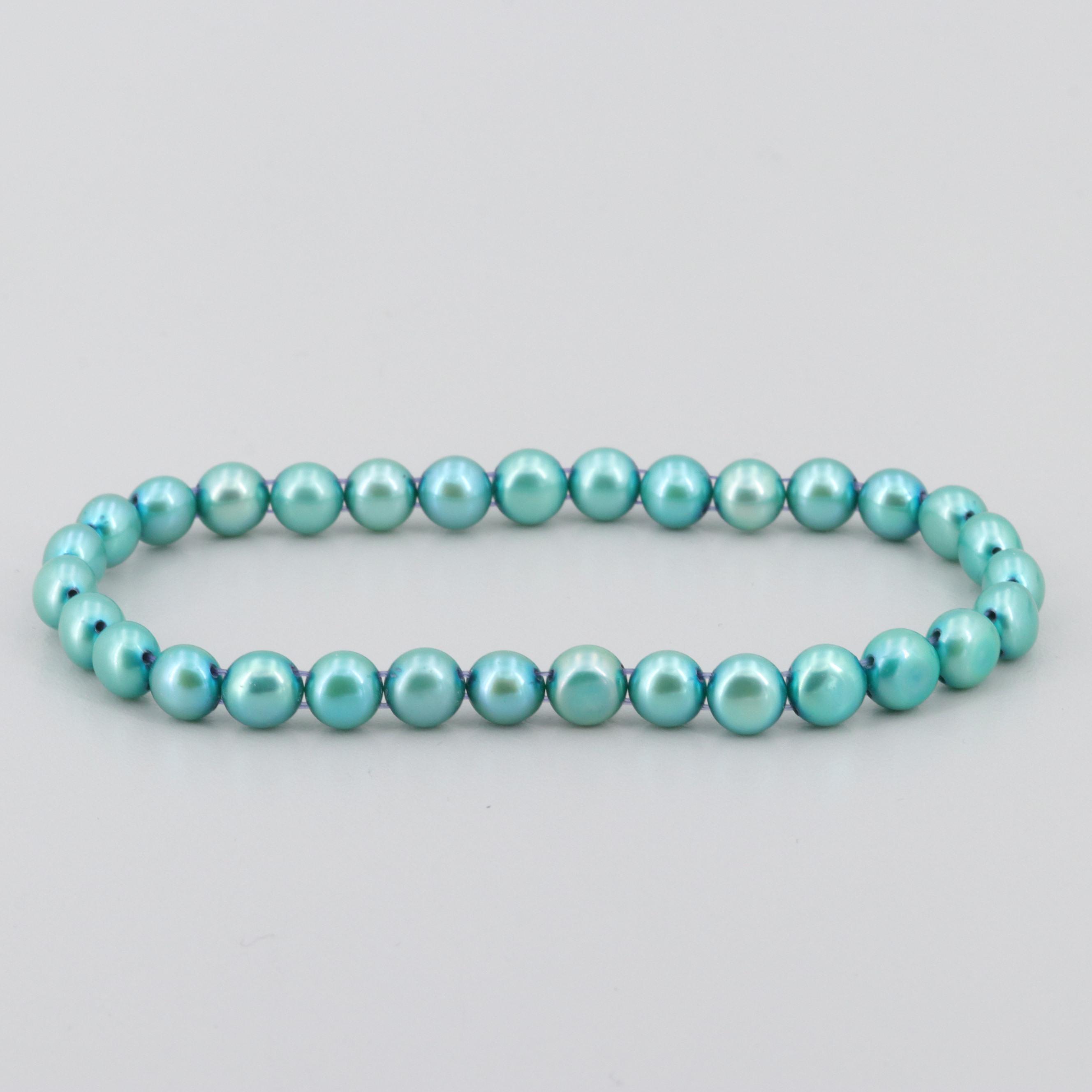 Expandable Cultured Pearl Bracelets