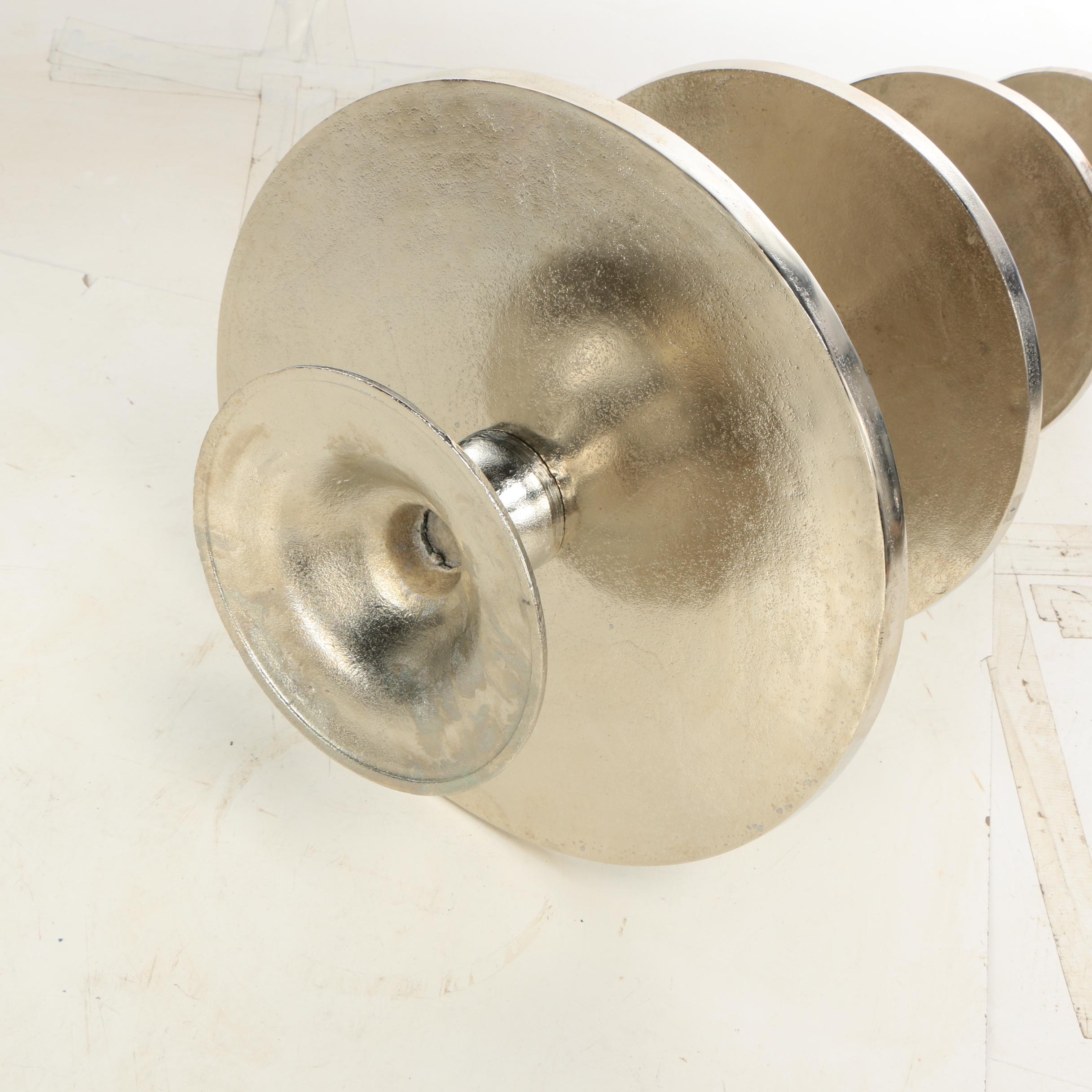 "Milan" Silver Metal Alloy Four-Tier Display Stand