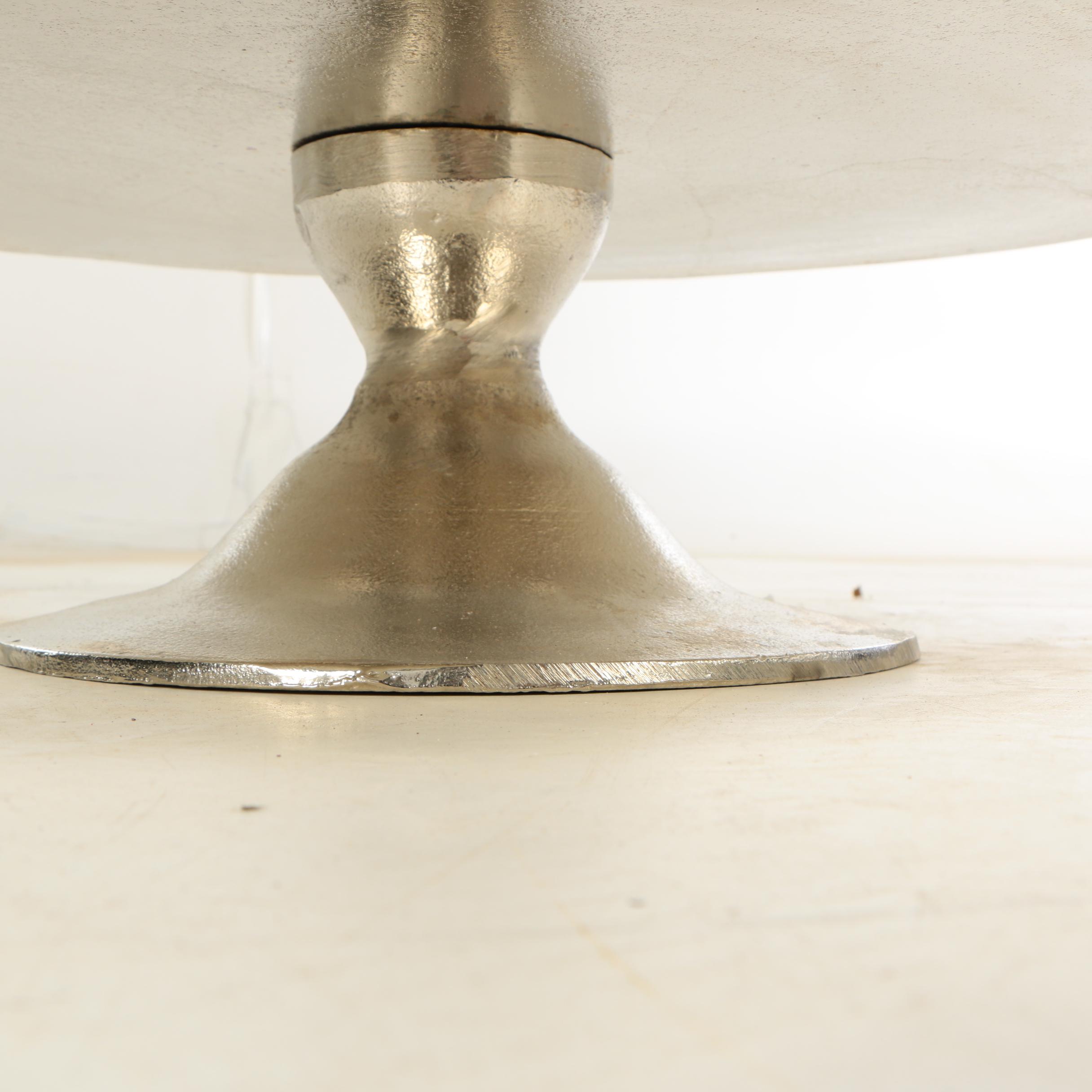 "Milan" Silver Metal Alloy Four-Tier Display Stand