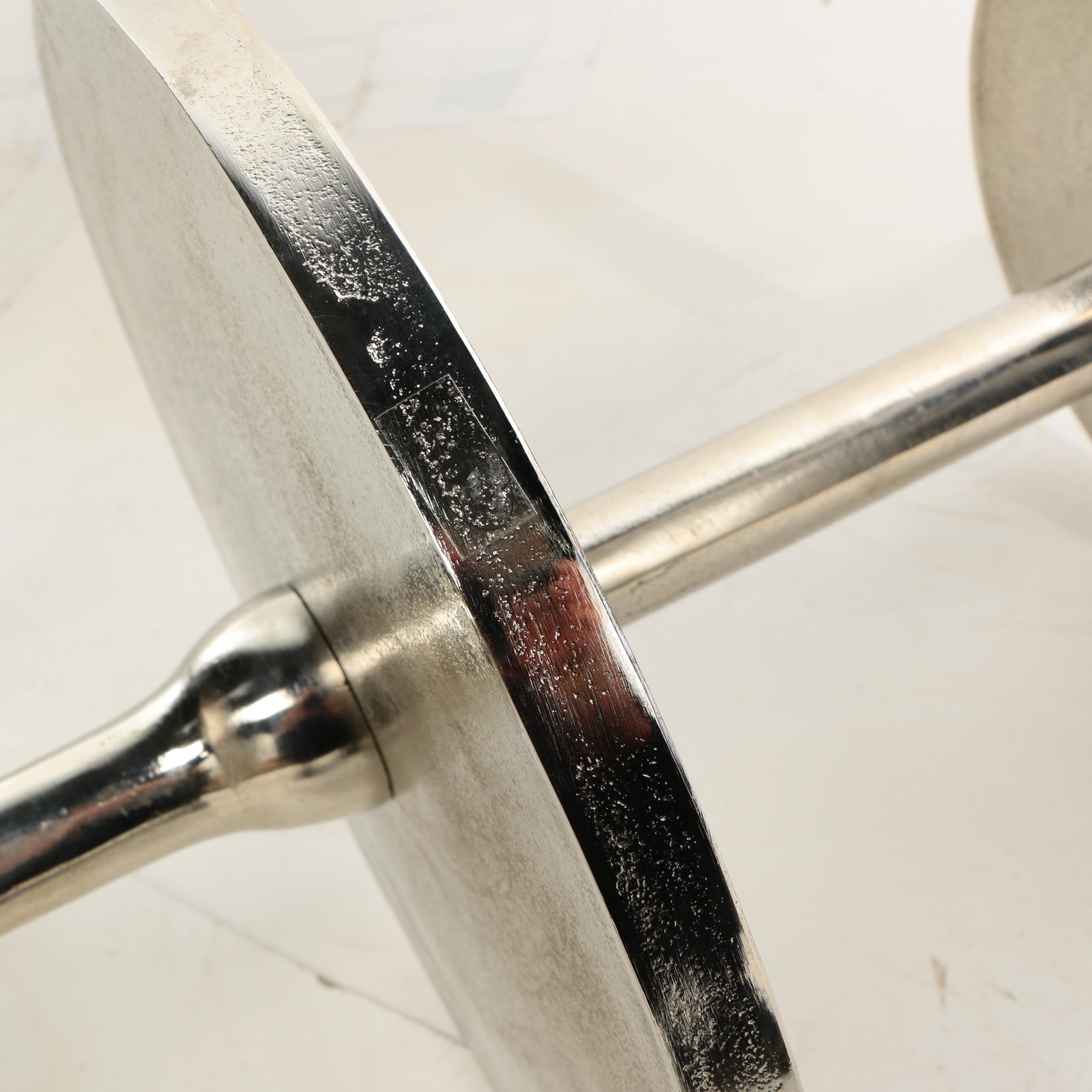 "Milan" Silver Metal Alloy Four-Tier Display Stand