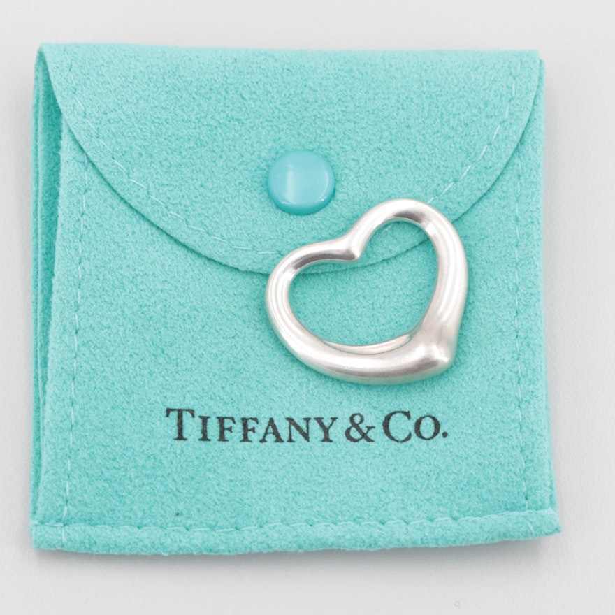 Elsa Peretti For Tiffany & Co. Sterling Silver "Open Heart" Pendant