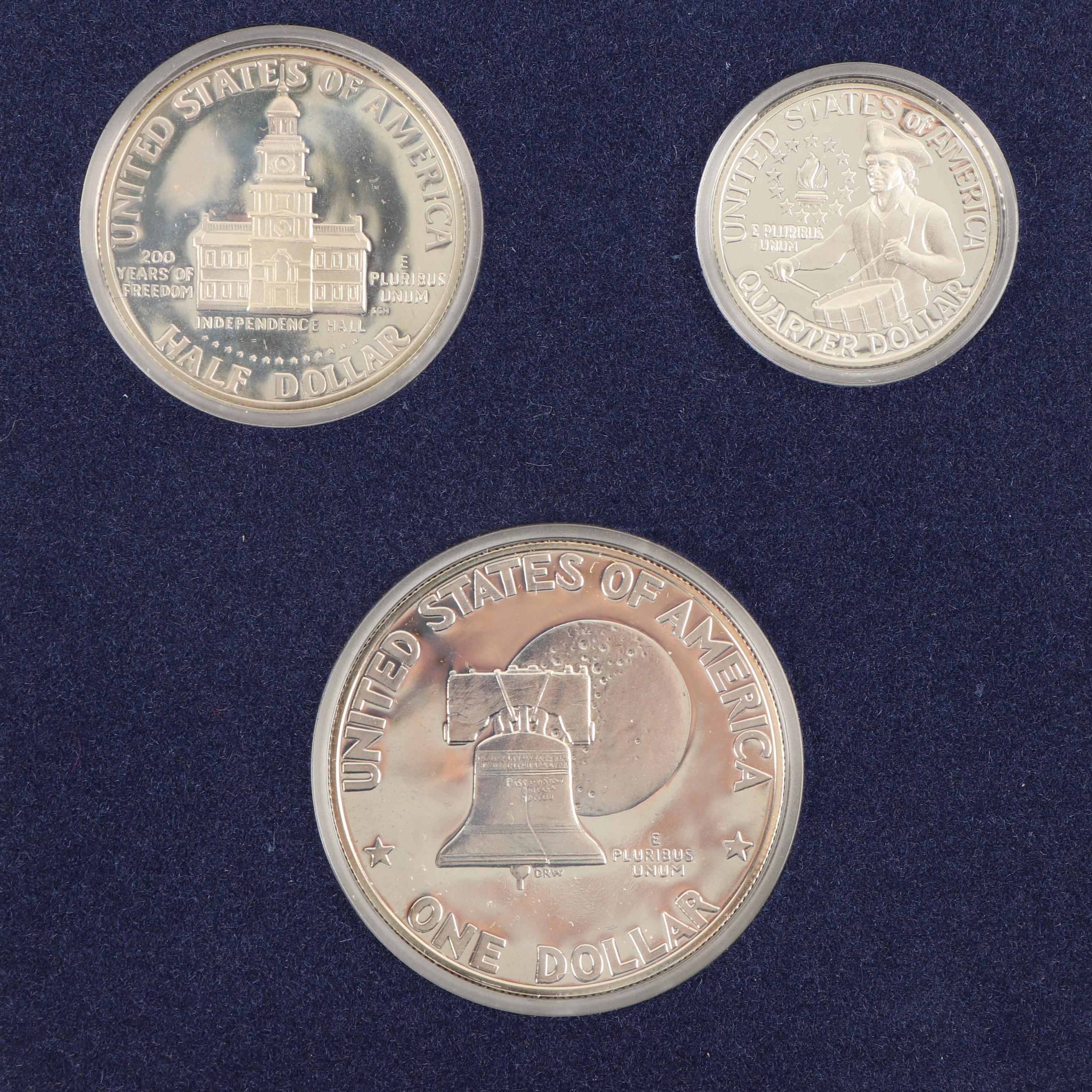 Collection of United States Bicentennial Silver Proof Sets