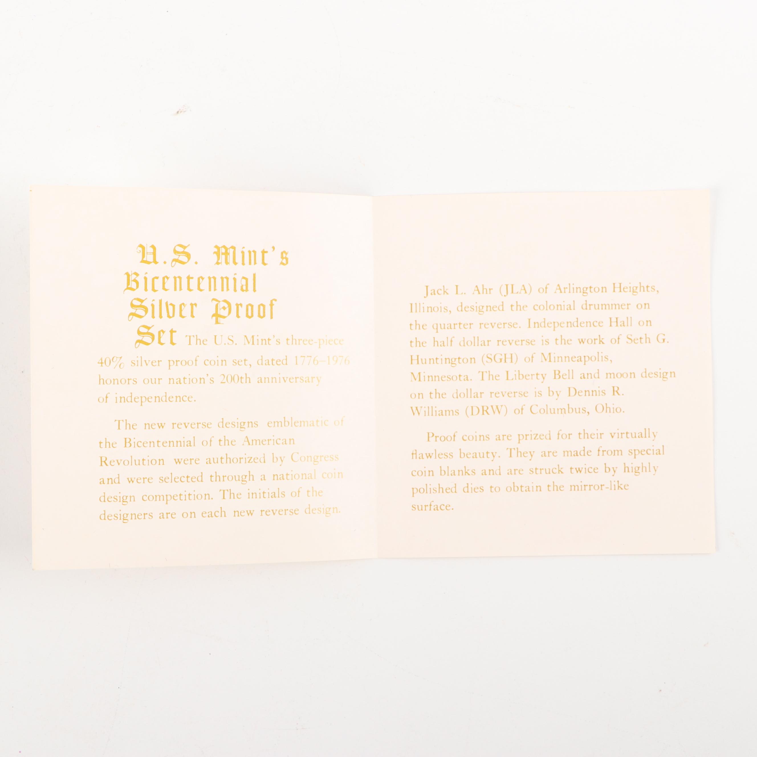 Collection of United States Bicentennial Silver Proof Sets