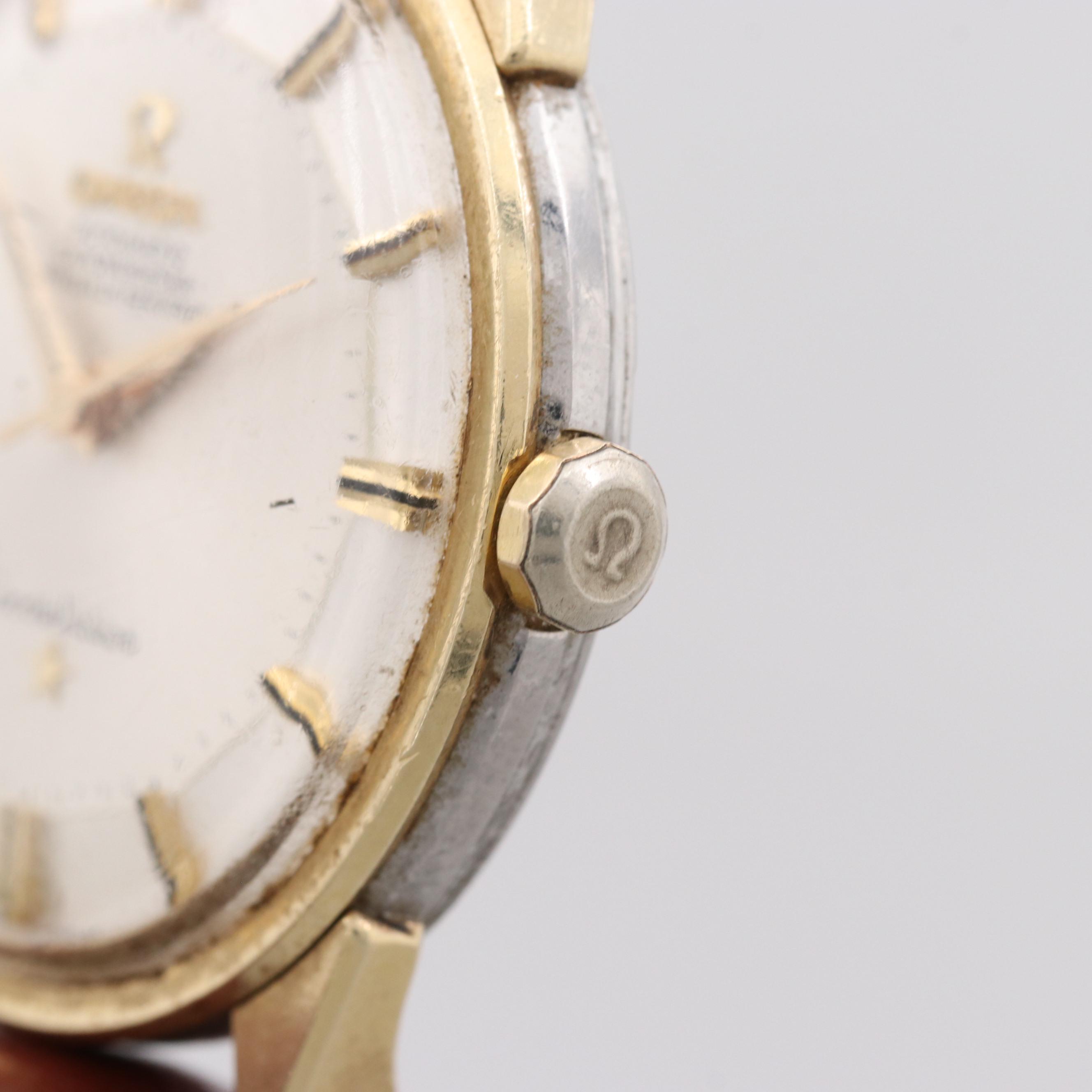Omega Constellation Gold Capped Automatic Watch With Engraved Case Back