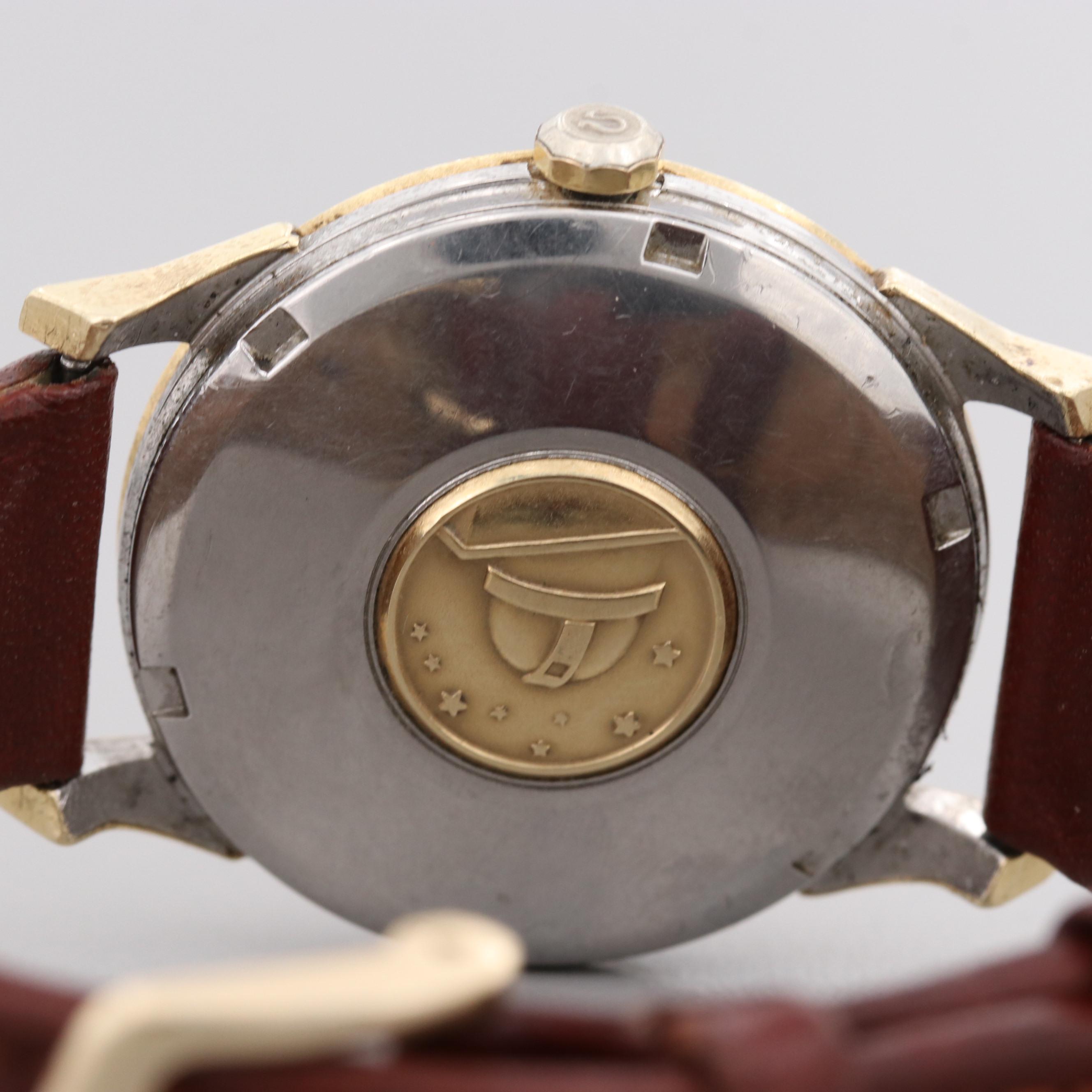 Omega Constellation Gold Capped Automatic Watch With Engraved Case Back