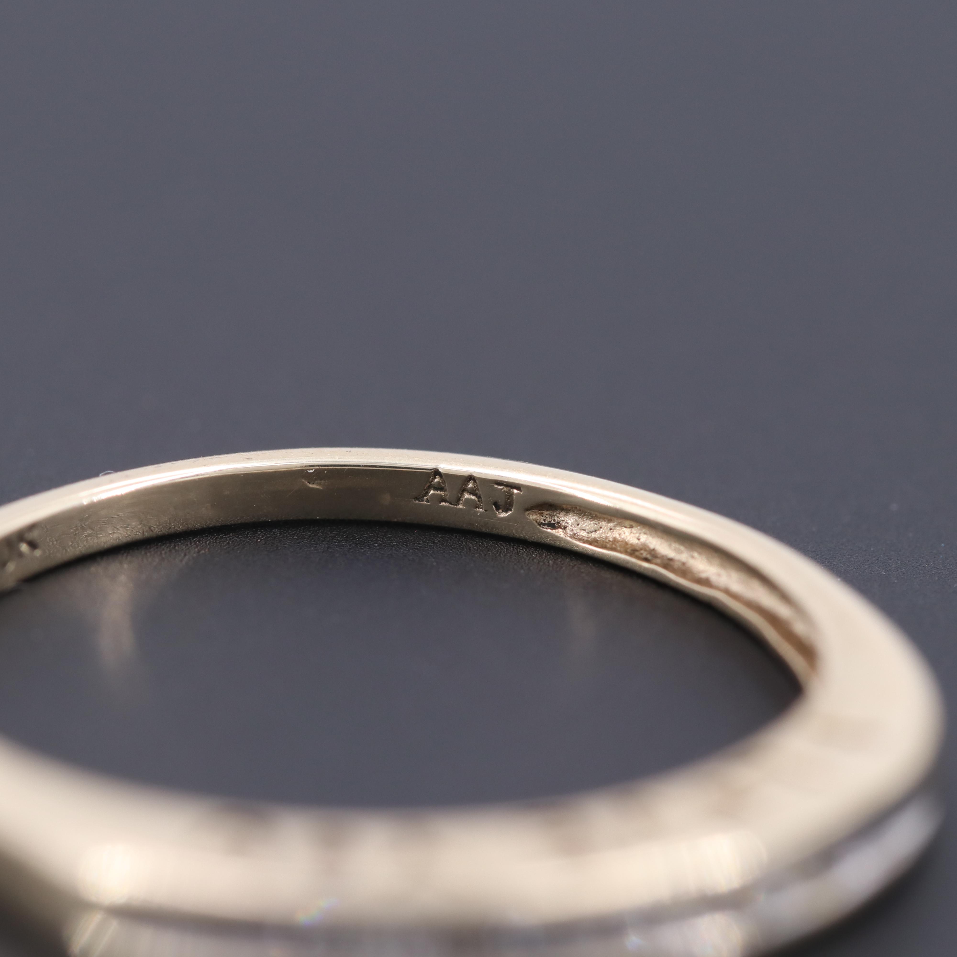 10K Yellow Gold Diamond "I Love You" Ring