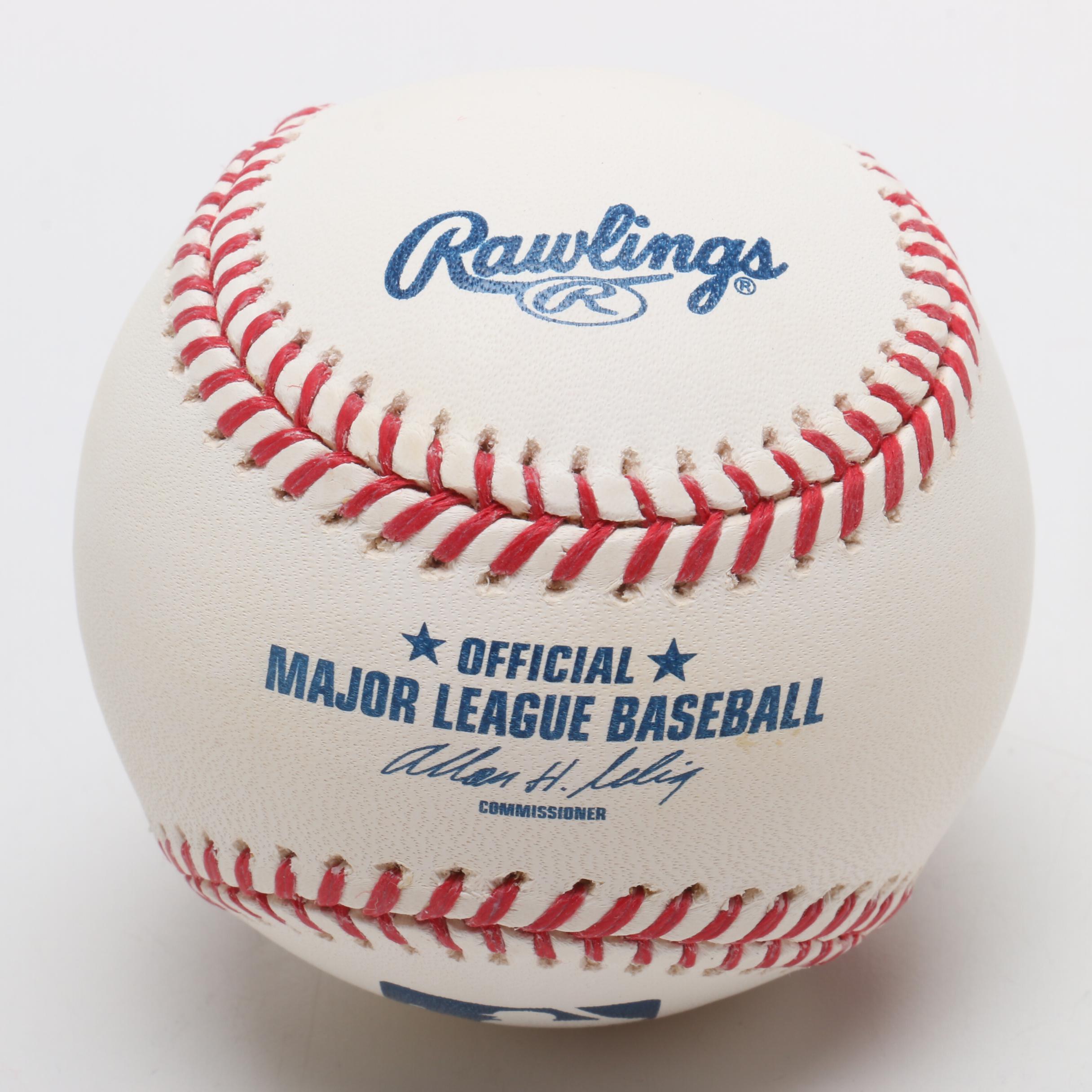 Big Red Machine Pitcher Pedro Borbon Signed Rawlings Major League Baseball