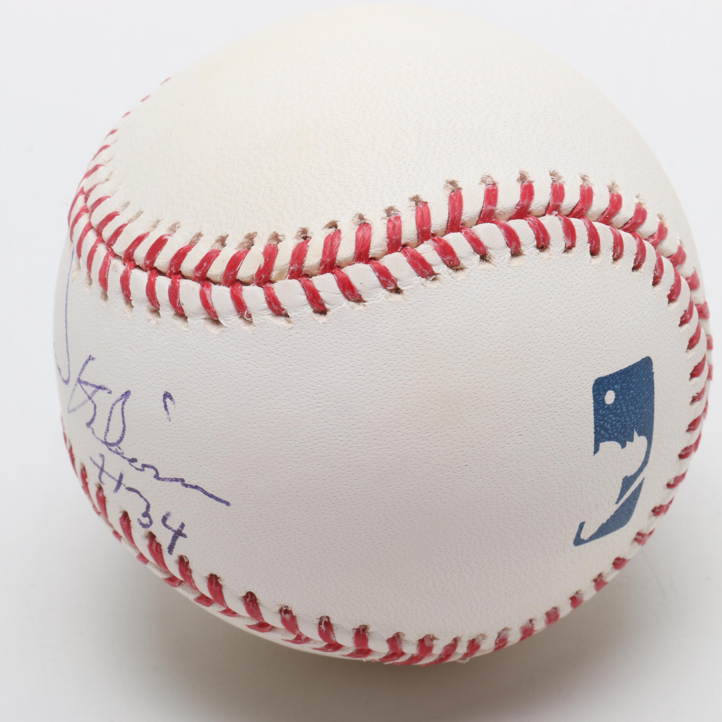 Big Red Machine Pitcher Pedro Borbon Signed Rawlings Major League Baseball