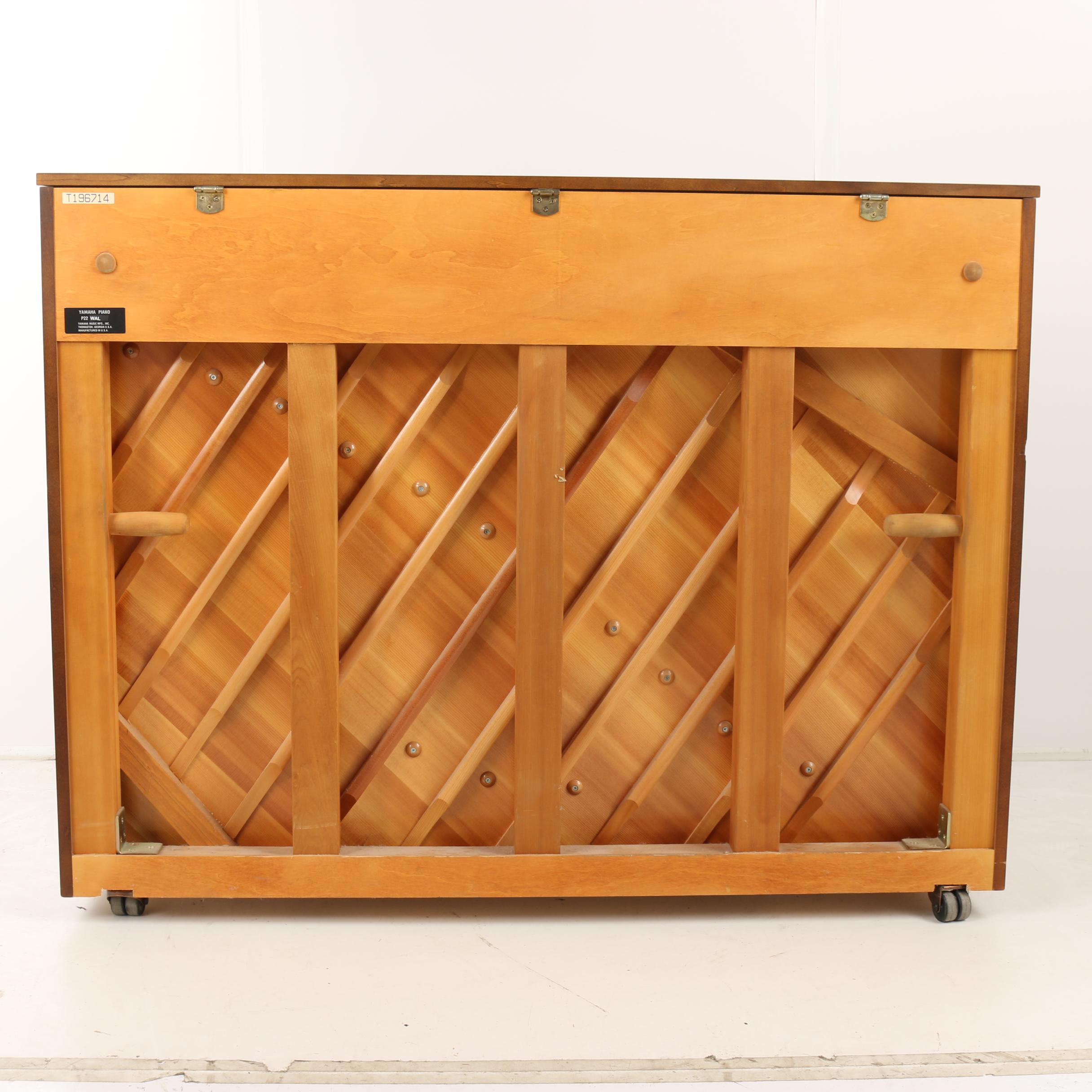 Yamaha P22 WAL Upright Piano and Bench, 1995