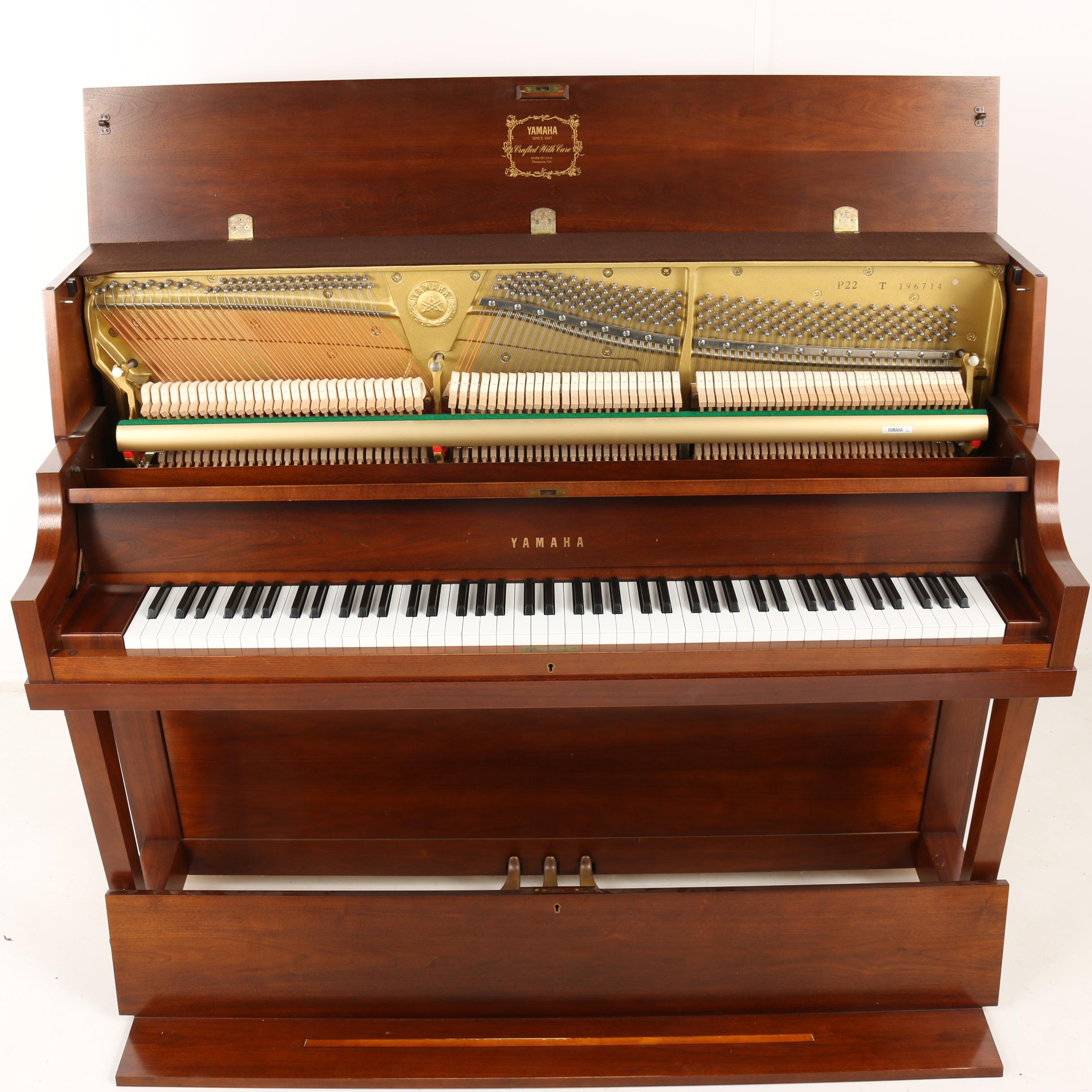 Yamaha P22 WAL Upright Piano and Bench, 1995