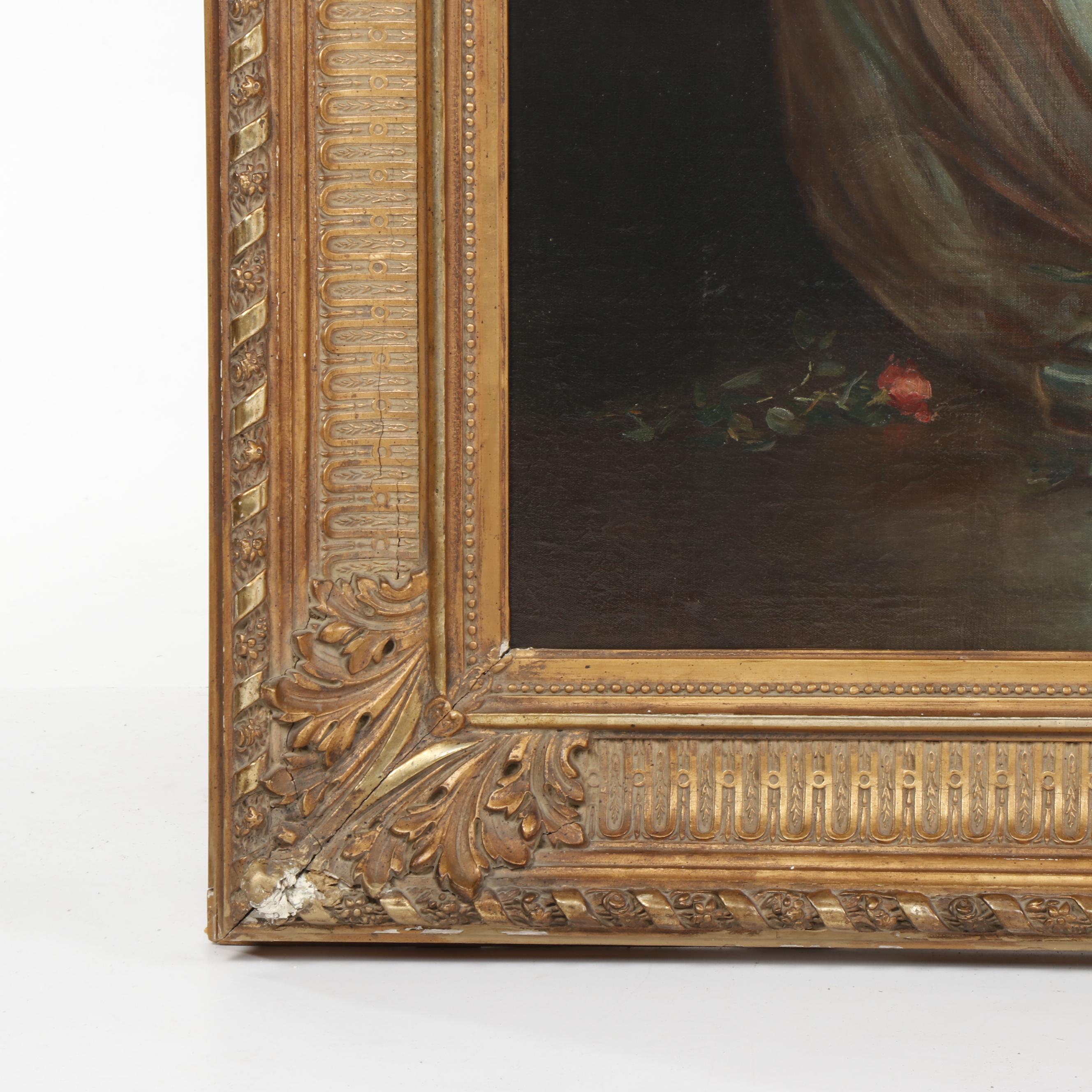 Z.P. Nikolaki Oil Painting of a Woman