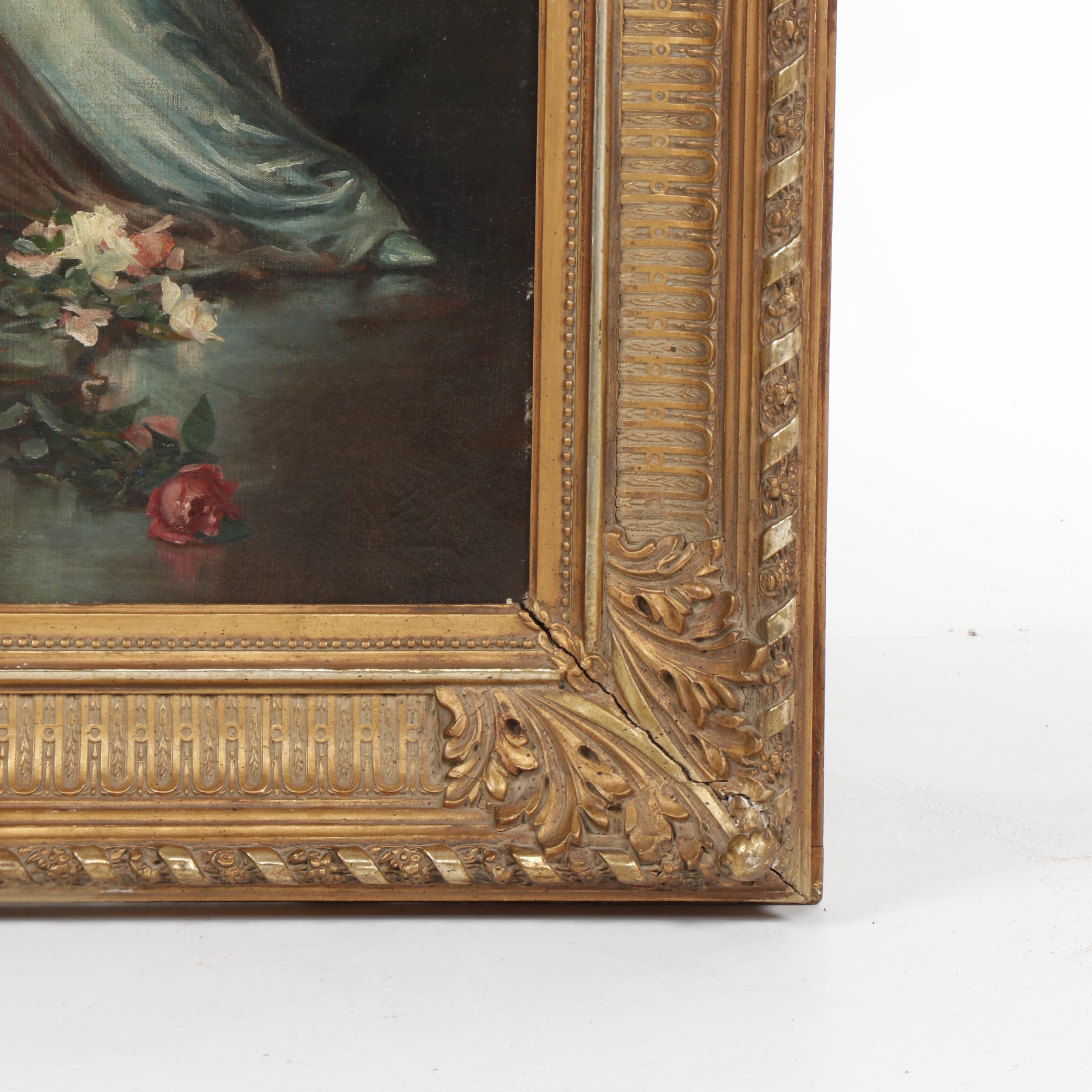 Z.P. Nikolaki Oil Painting of a Woman