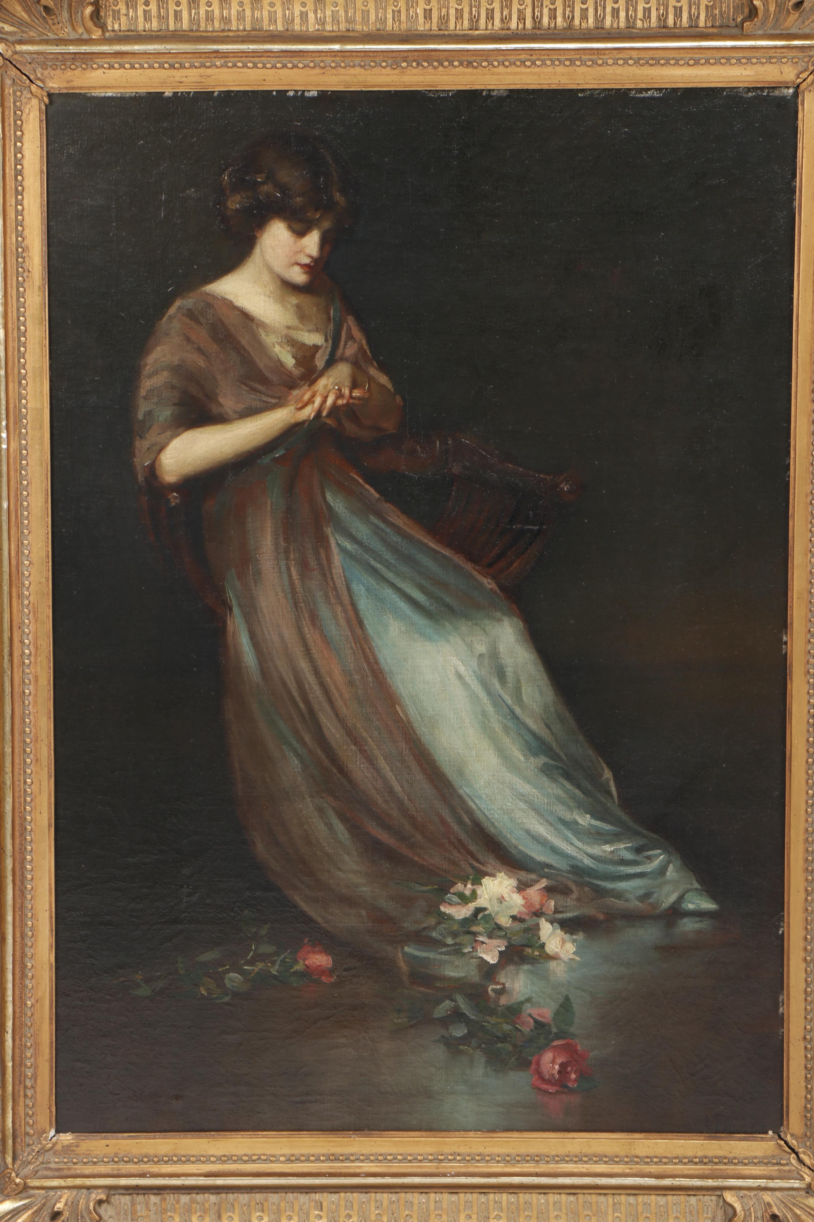 Z.P. Nikolaki Oil Painting of a Woman