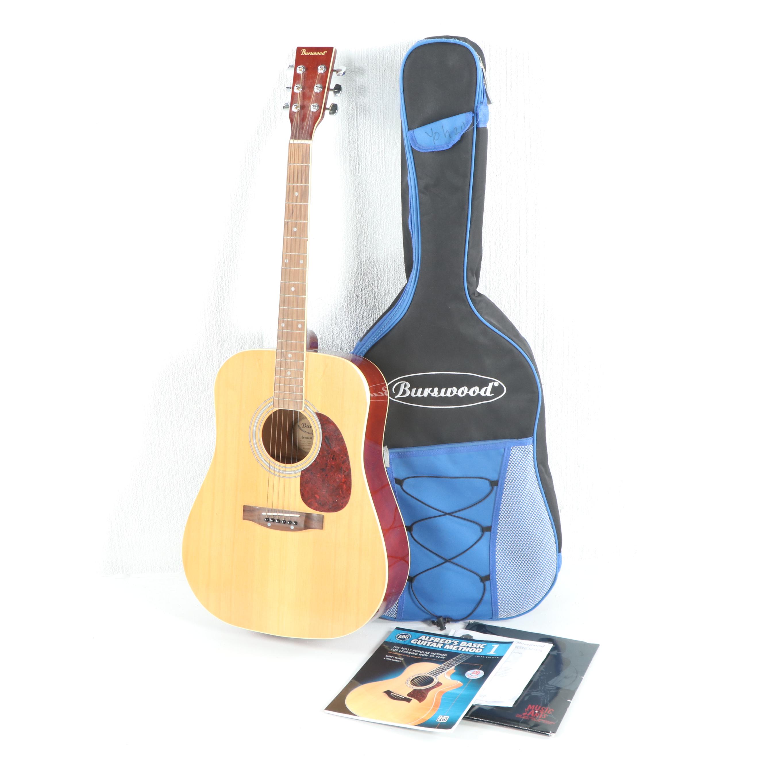 Burswood Acoustic Guitar with Case