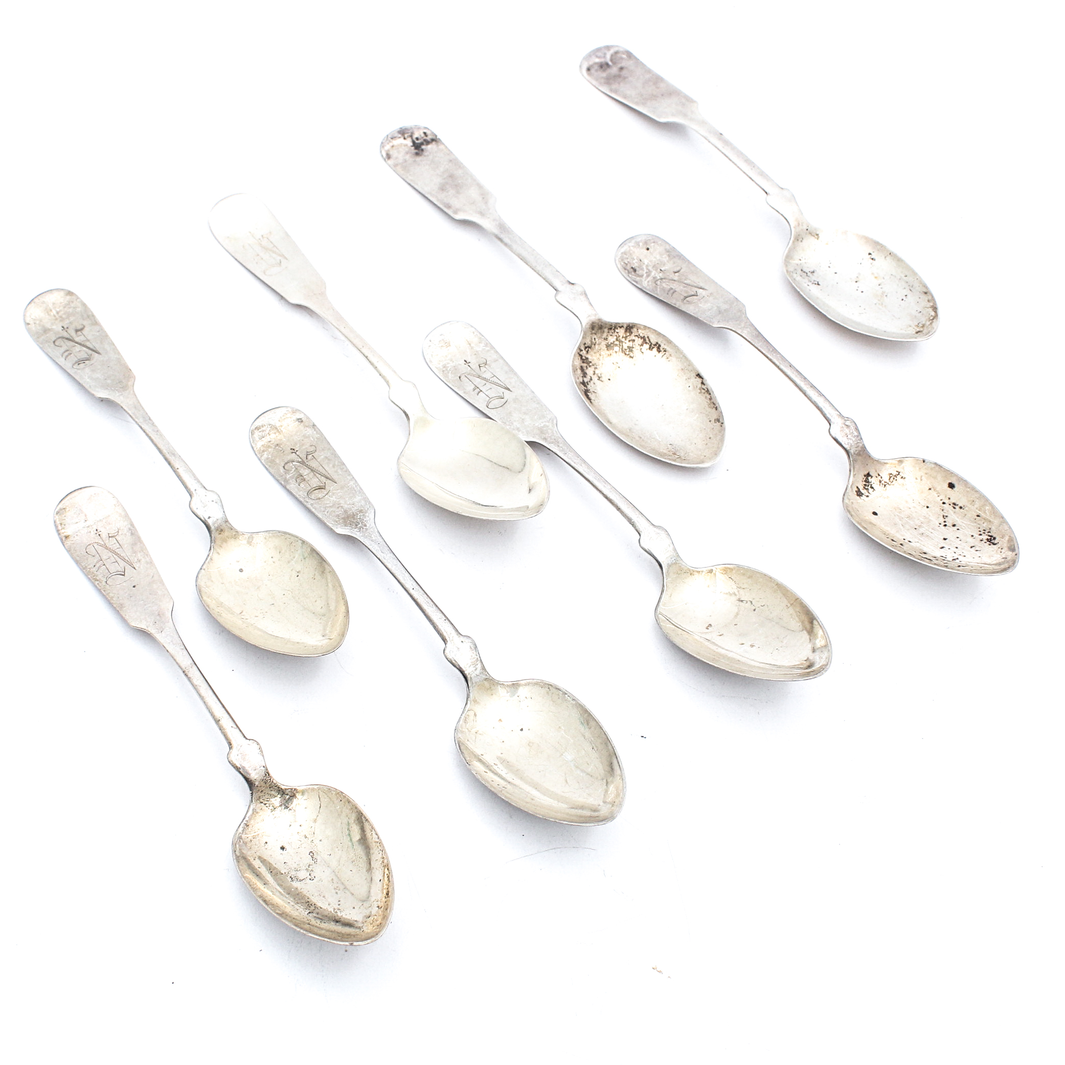 Meriden Britannia Co. Sterling Silver "Tipped" Teaspoons