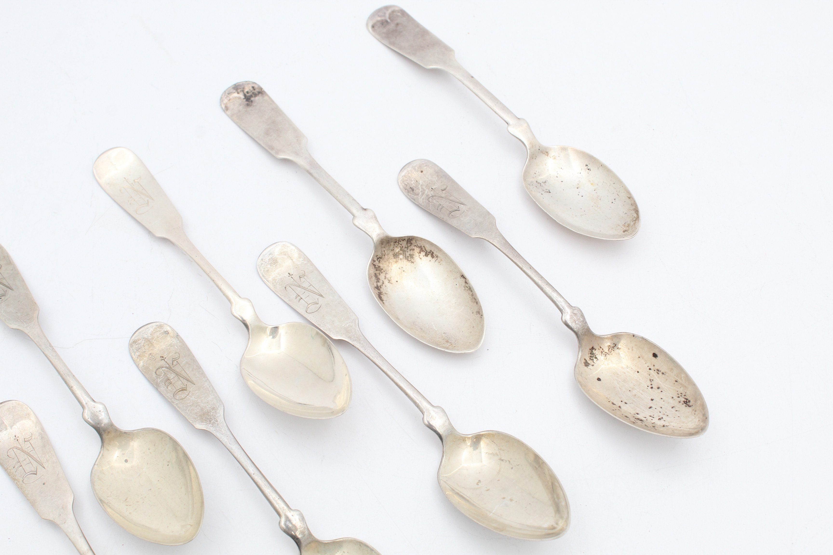 Meriden Britannia Co. Sterling Silver "Tipped" Teaspoons