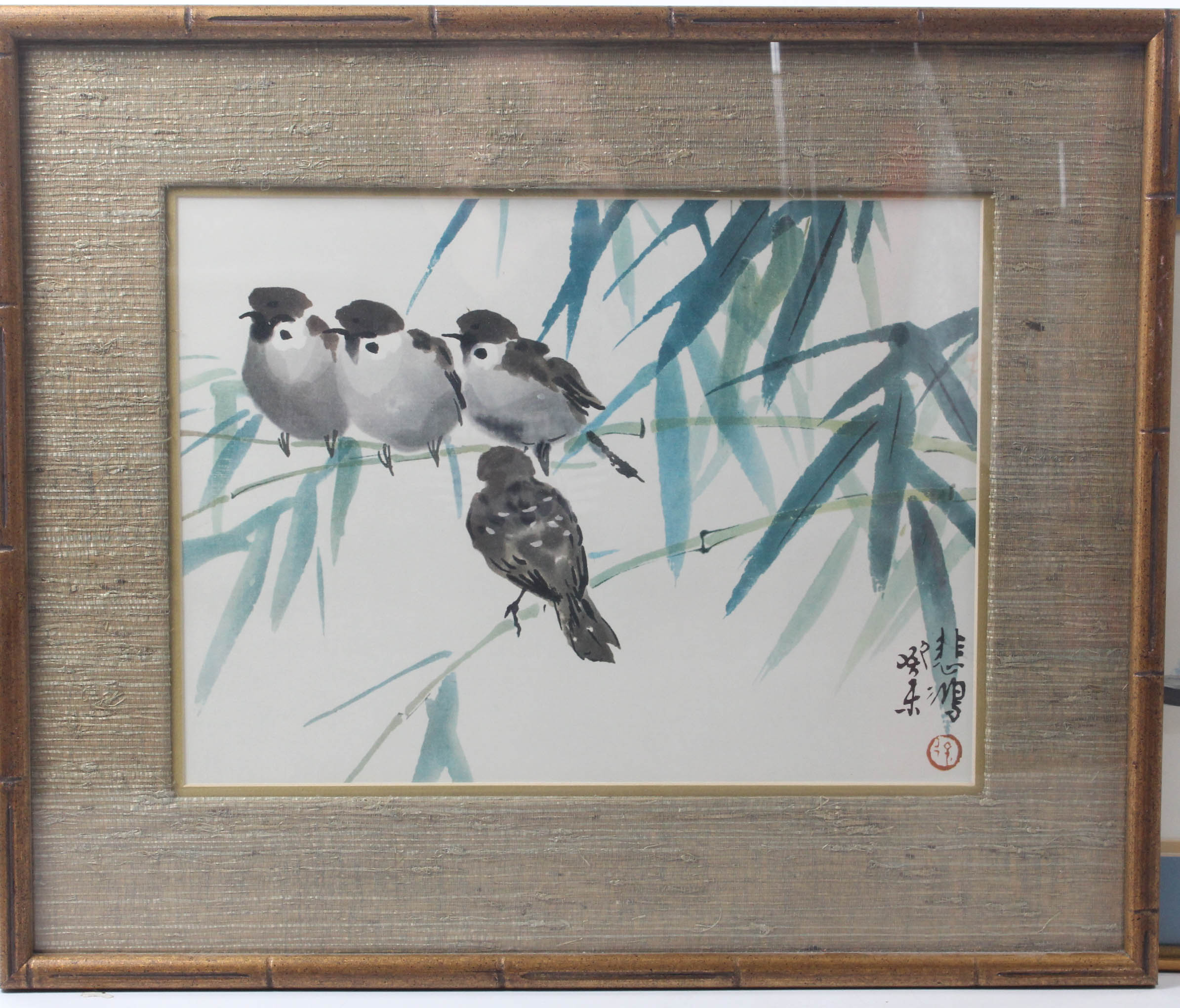 Chinese Avian Prints Including Frank T. Gee "Three Swallows"