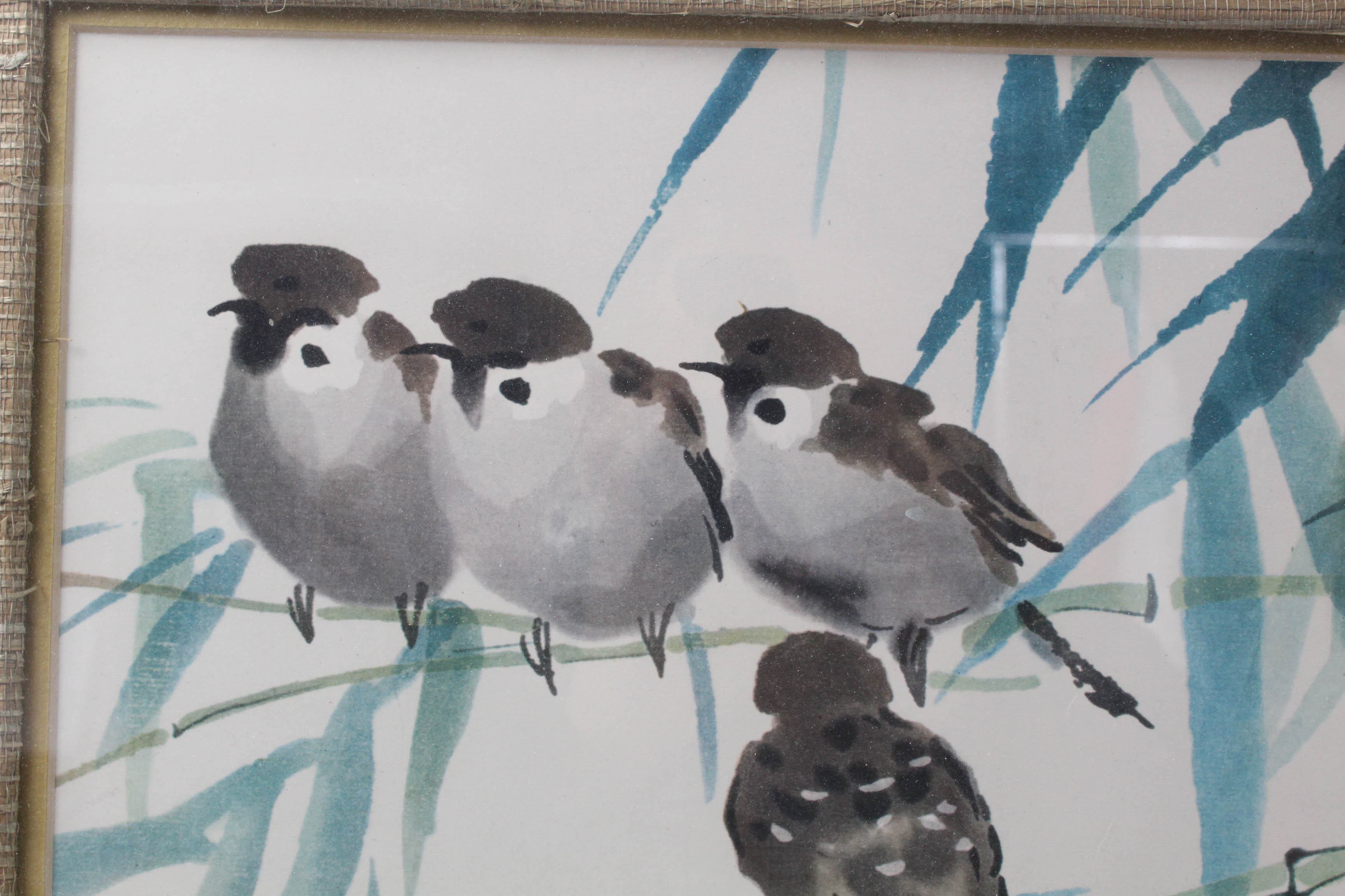 Chinese Avian Prints Including Frank T. Gee "Three Swallows"