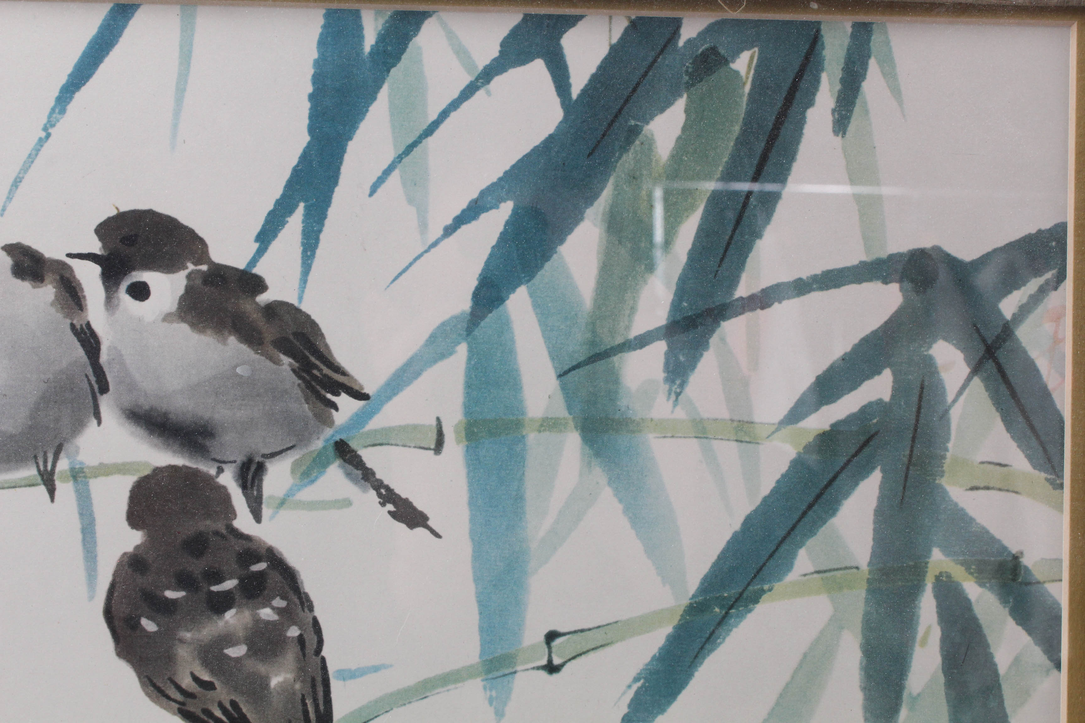 Chinese Avian Prints Including Frank T. Gee "Three Swallows"
