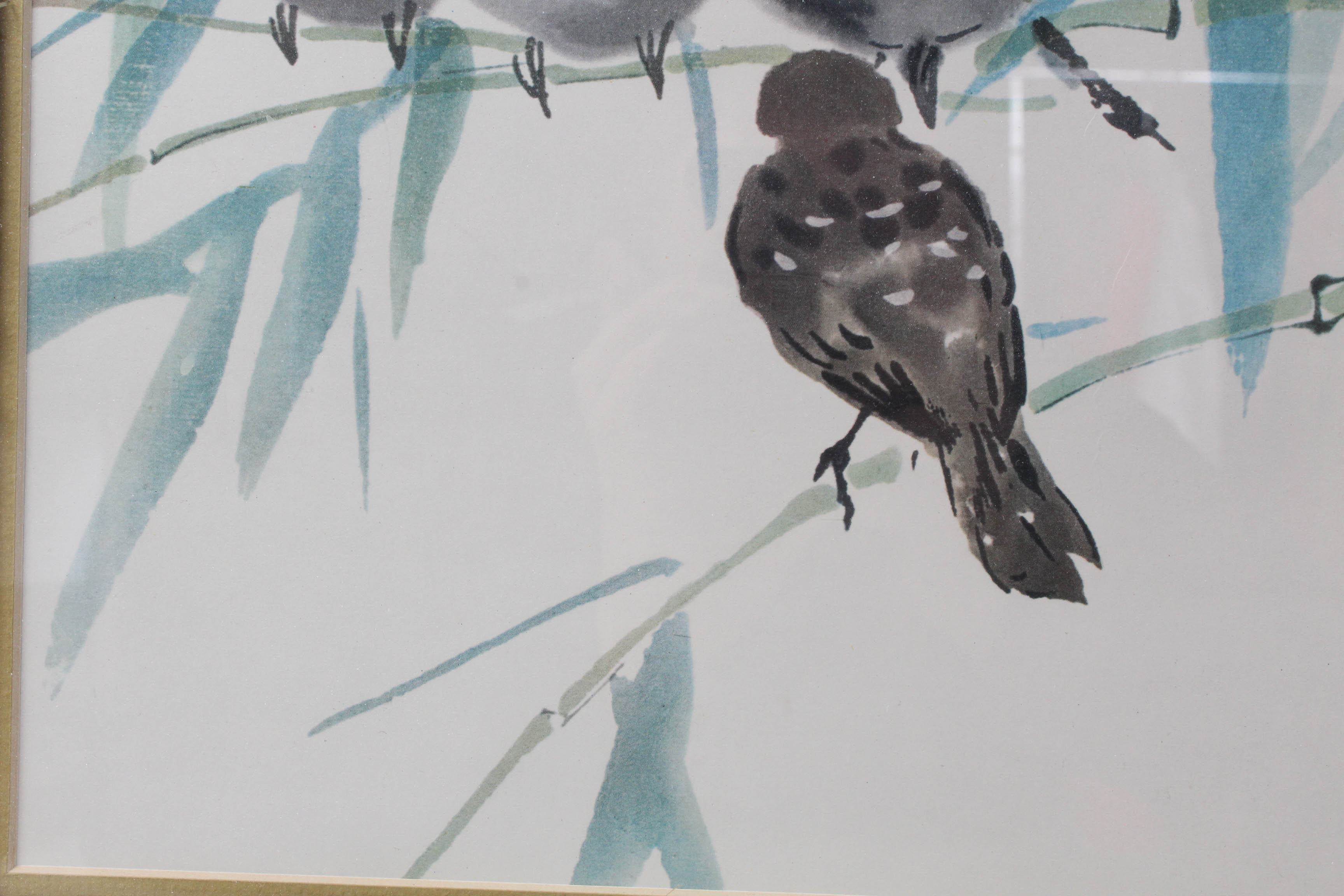 Chinese Avian Prints Including Frank T. Gee "Three Swallows"