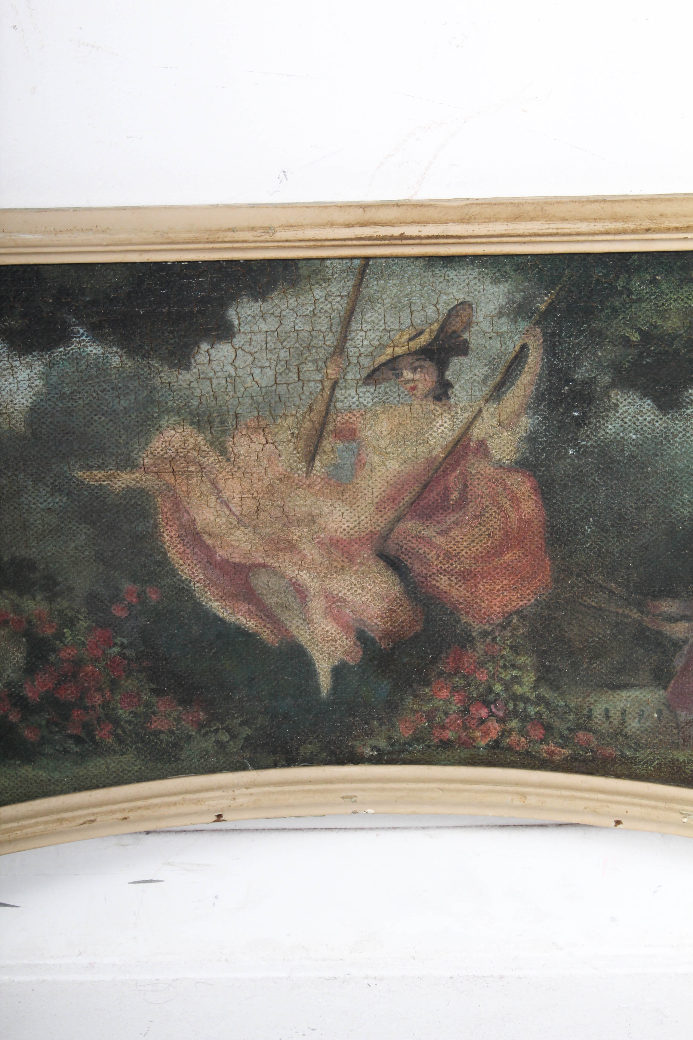 Antique Baroque-Style Oil Painting on Board