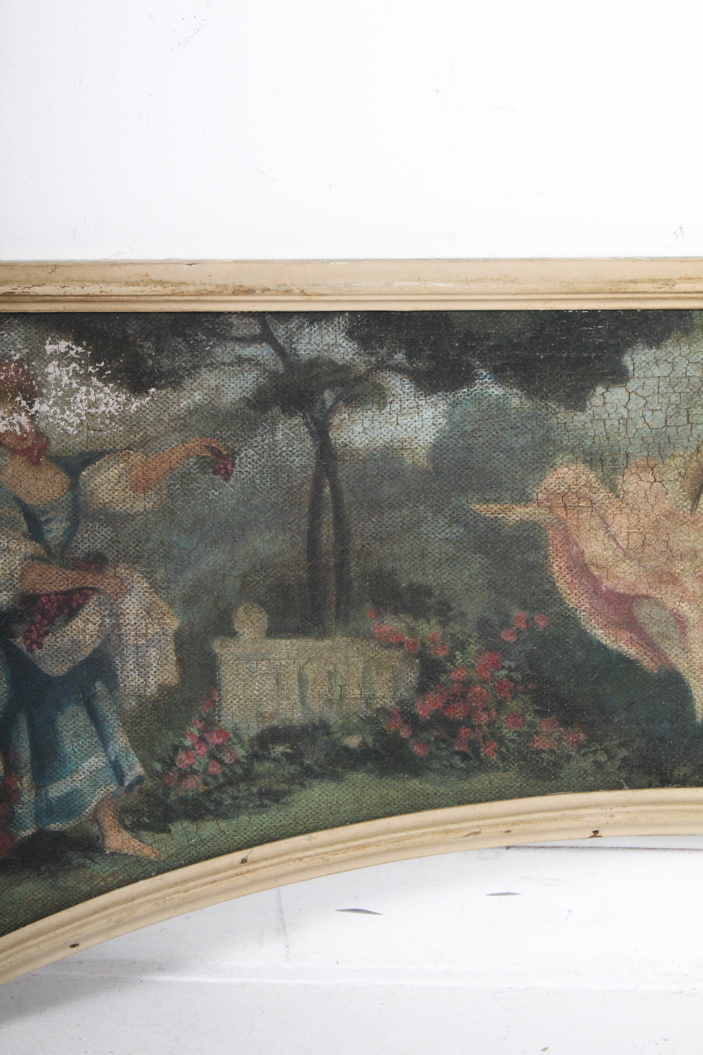 Antique Baroque-Style Oil Painting on Board