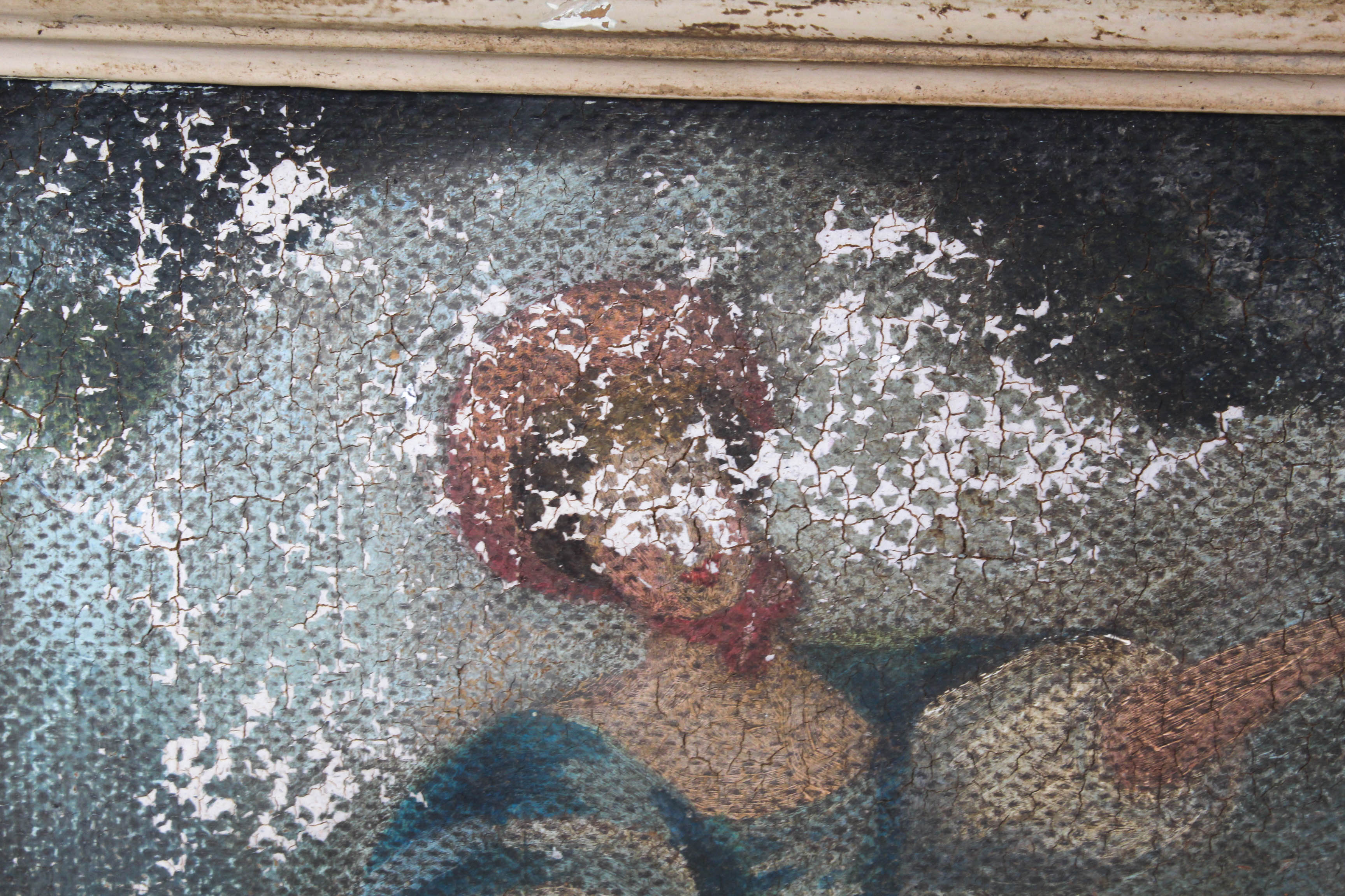 Antique Baroque-Style Oil Painting on Board