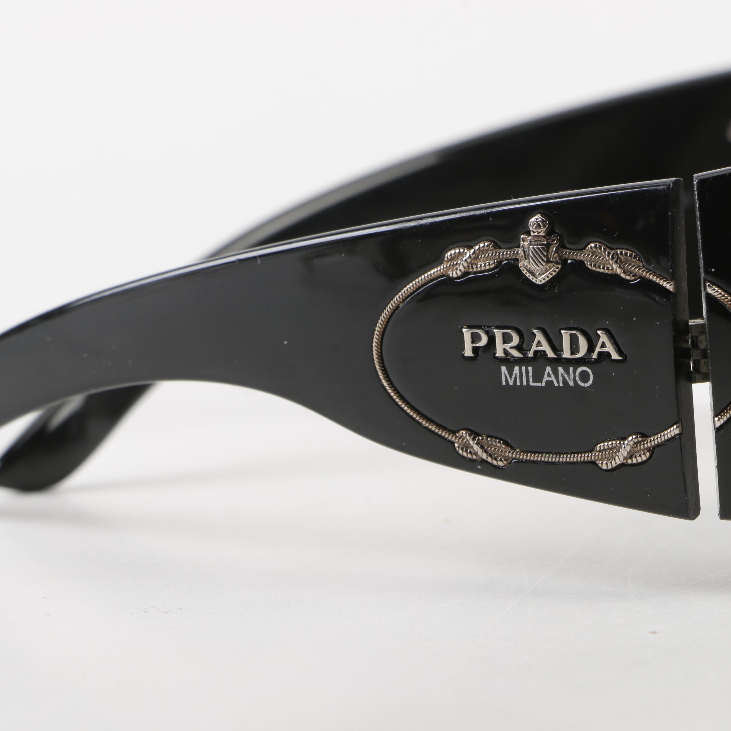 Prada Shield, Wrap and Cat Eye Sunglasses, Made in Italy